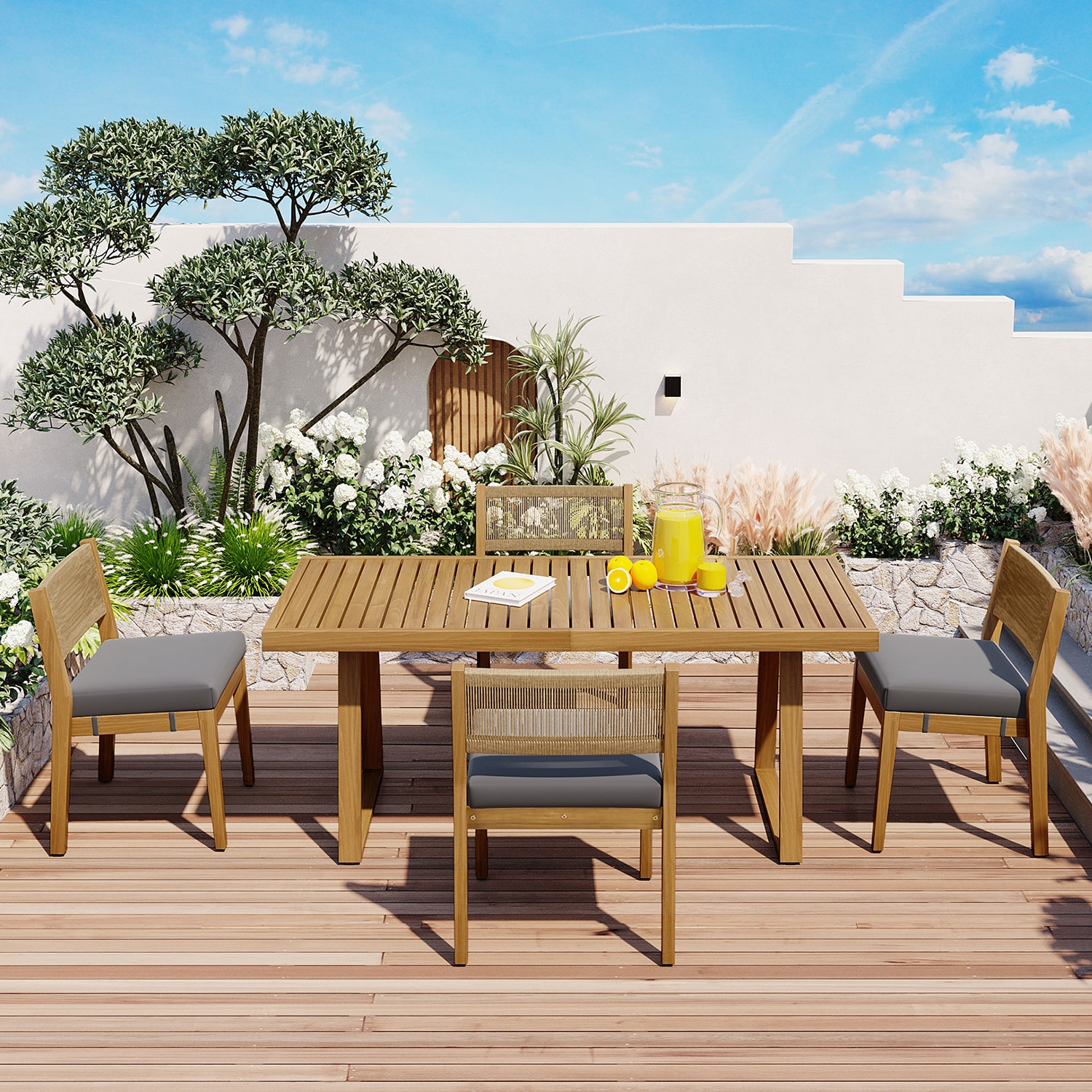 SINOFURN SYA020355GY Patio-Dining-Sets - View #19