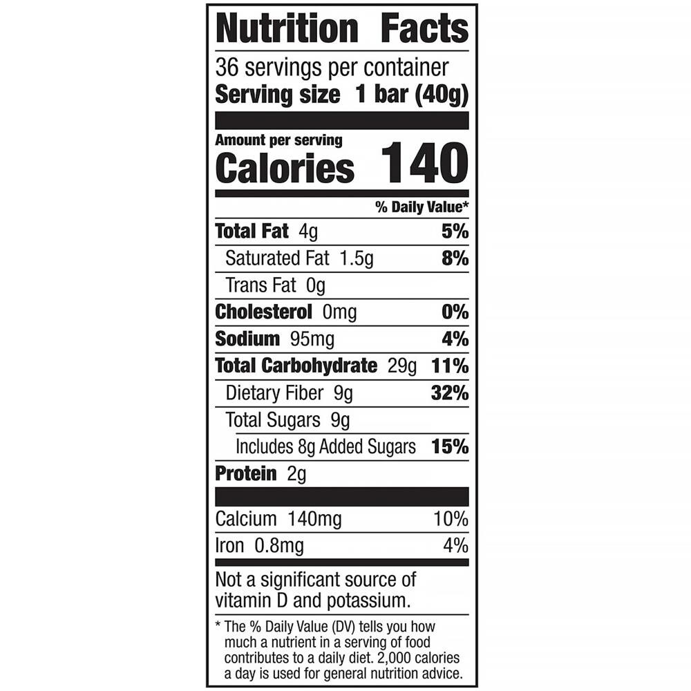 Fiber One Chewy Bars Oats and Chocolate, 1.4 oz, 36 Count - High