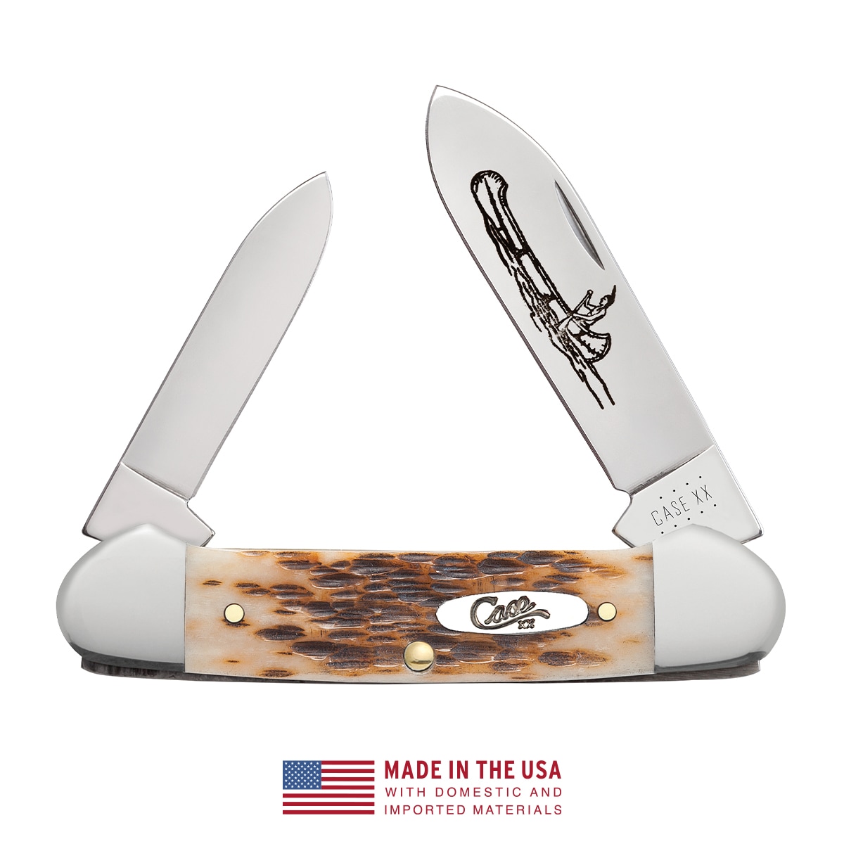 Case Cutlery FI00263 2.6-Inches Carbon steel Spear Pocket Knife