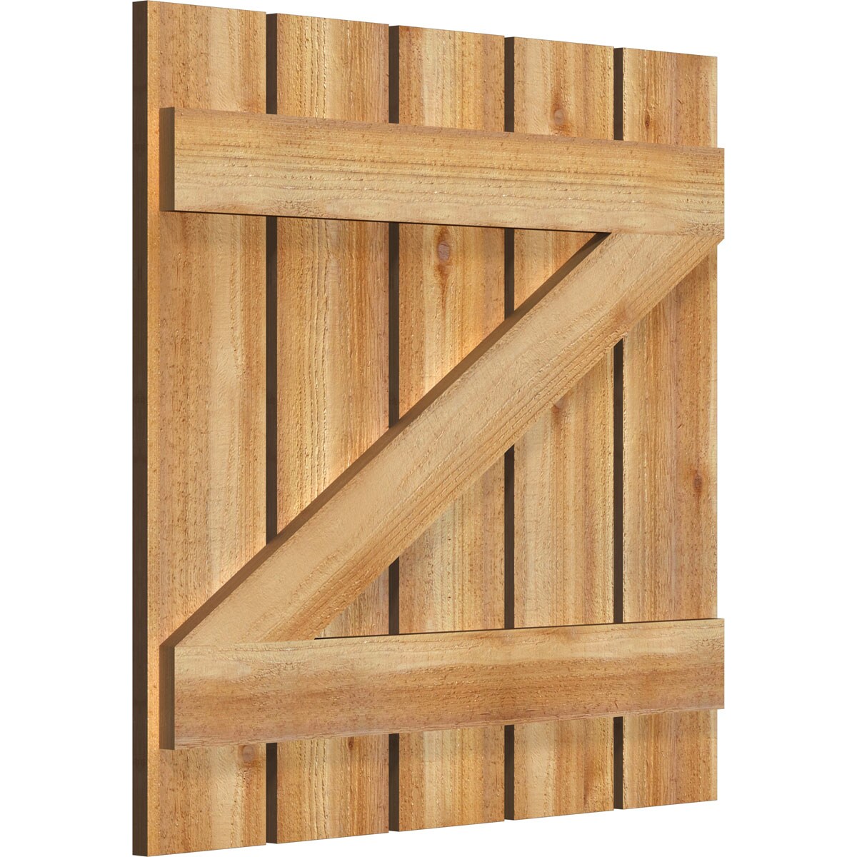Ekena Millwork RBS06Z29X028RWR Exterior-Shutters - View #2