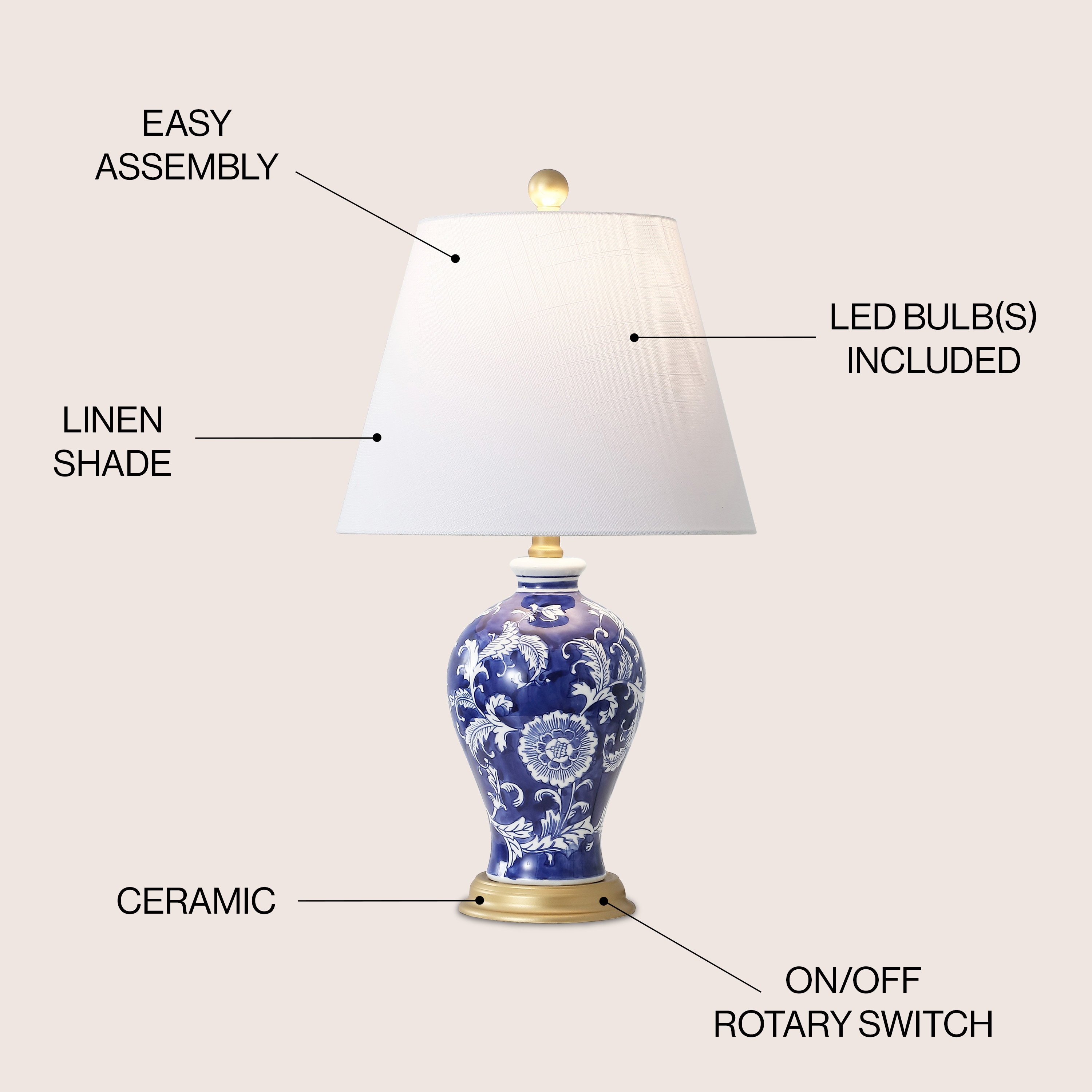 JONATHAN  Y JYL3009E Table-Lamps - View #3