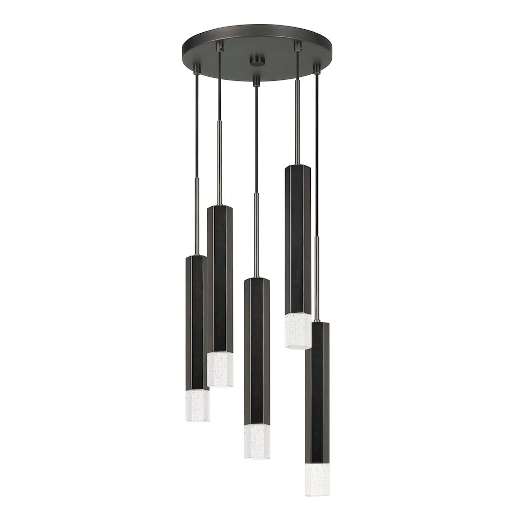 Cal Lighting 35W 5 LED Light Medium Pendant by Cal - FX-3723-5P