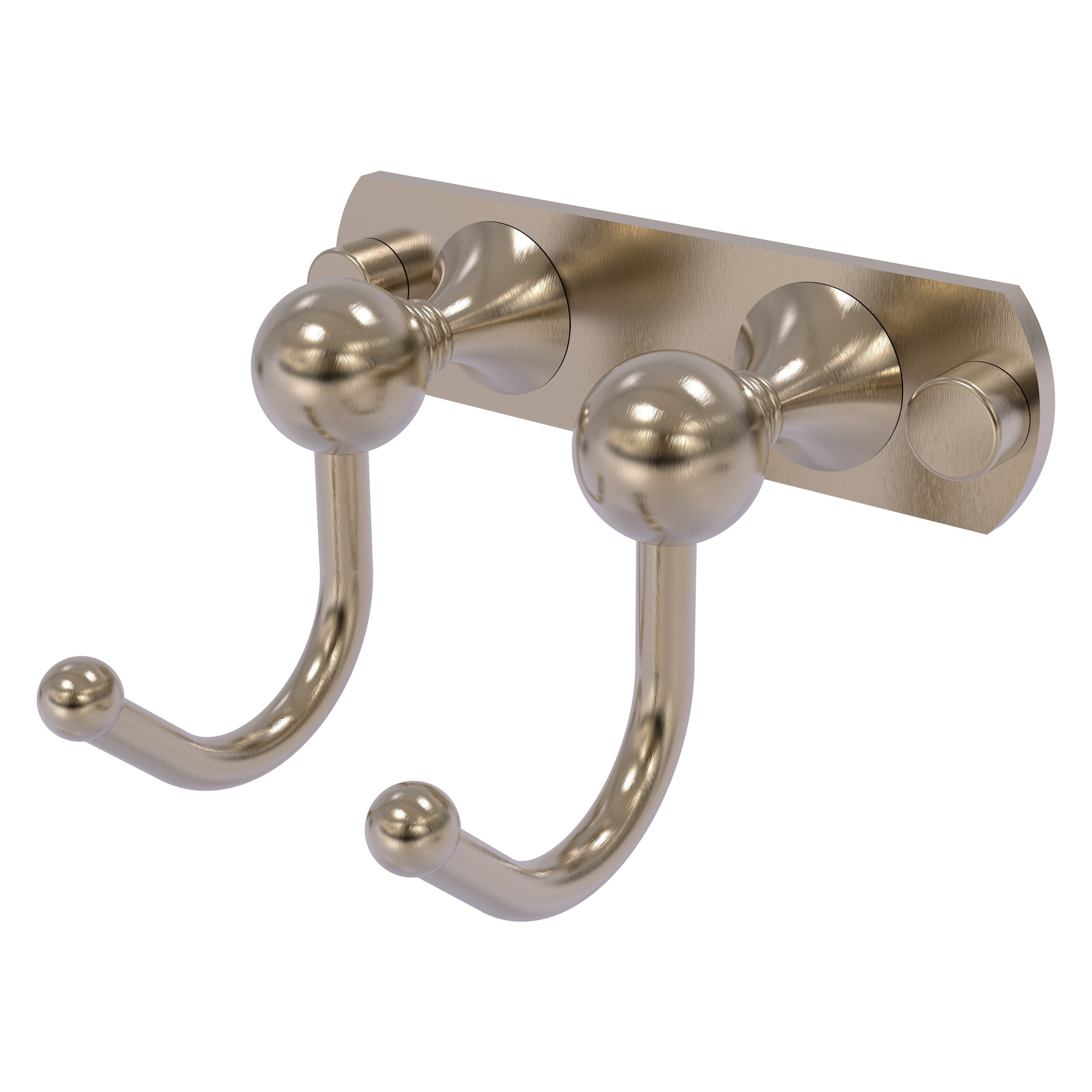 Allied Brass SL-20-2-PEW Shadwell Antique Pewter Double -Hook Wall mount Towel Hook