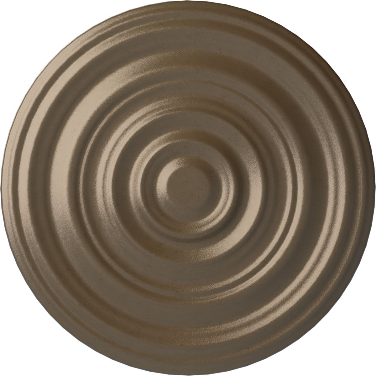 Ekena Millwork CM29CAWSS Carton Smooth 29.125-in W x 29.125-in L Painted Warm Silver Polyurethane Whole Ceiling Medallion