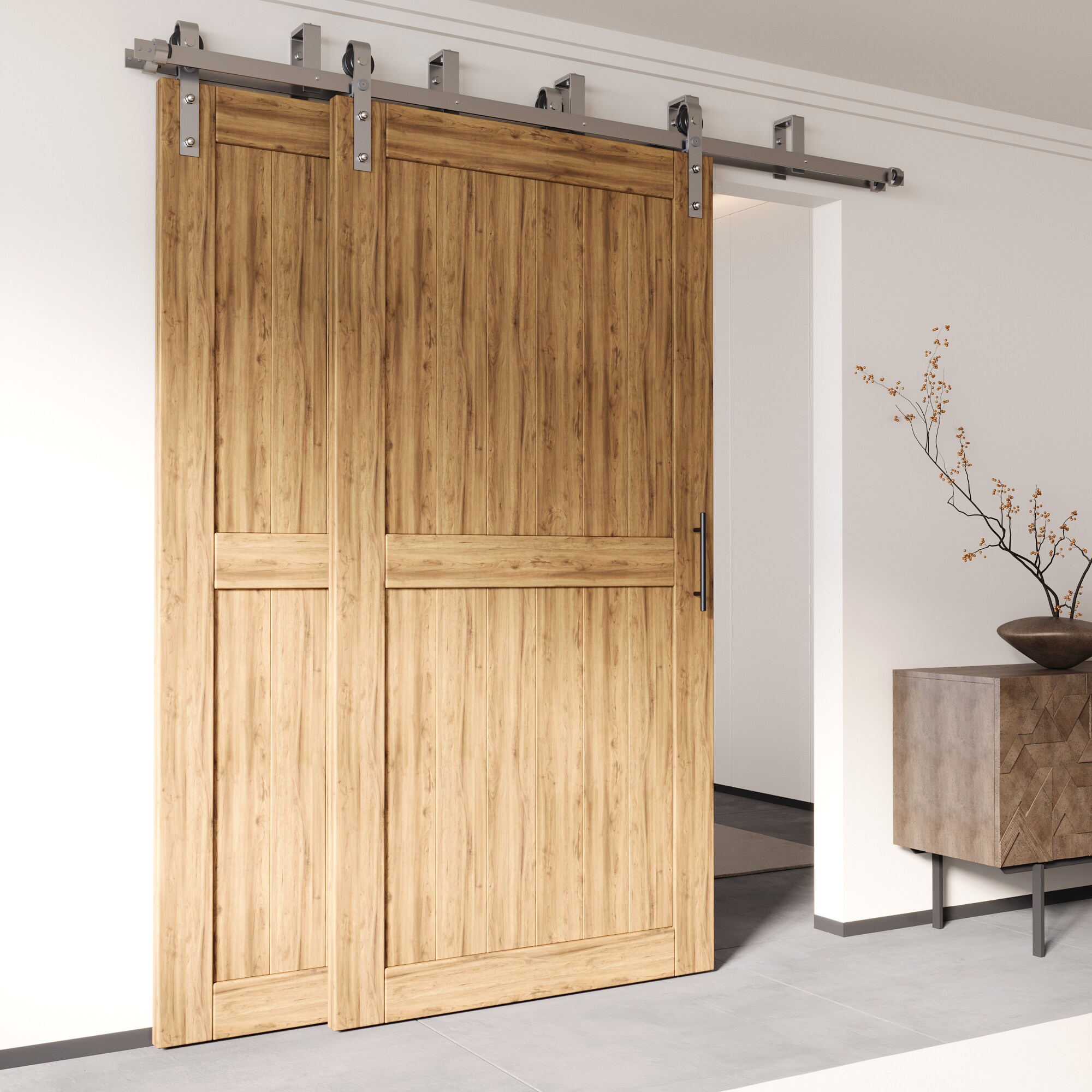 HOMACER YT4DNZ180C Barn-Door-Roller-Kits - View #8
