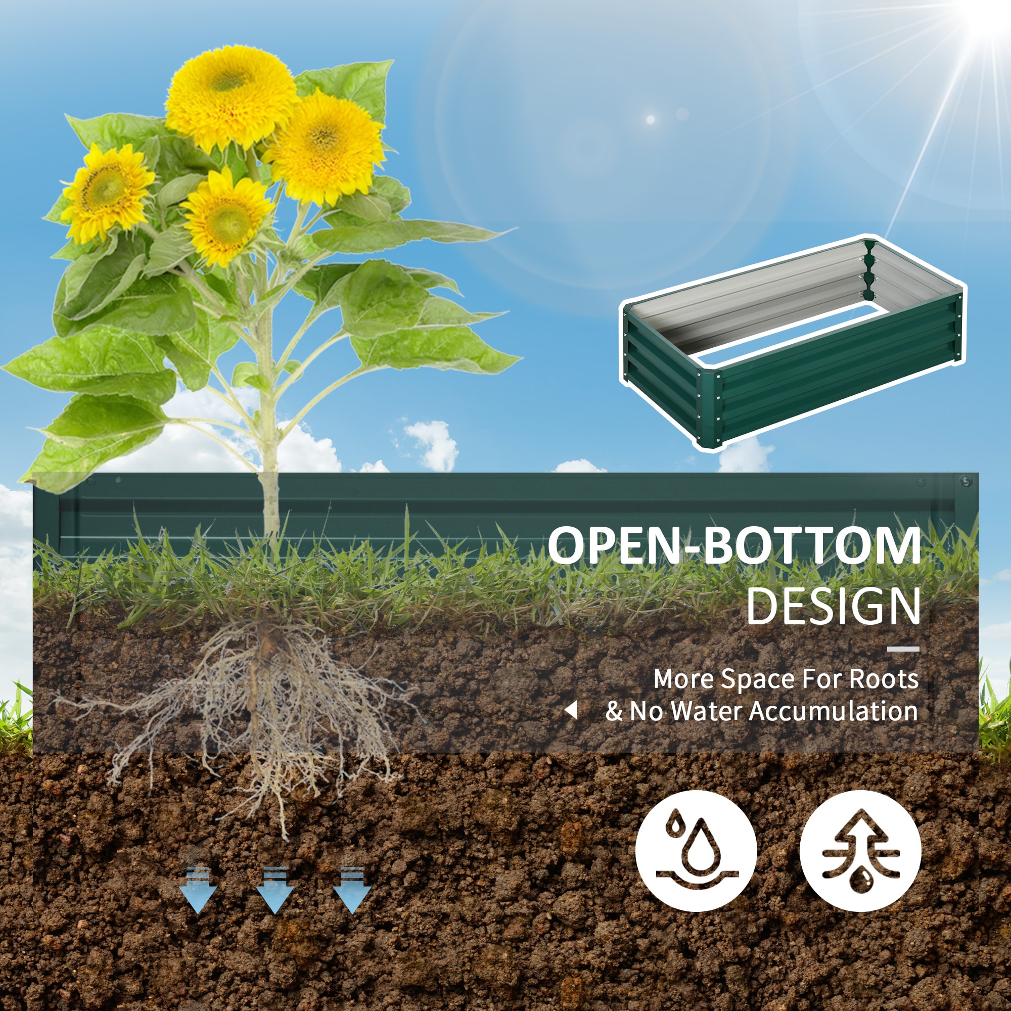 Outsunny 845-039V01GN Raised-Garden-Beds - View #5