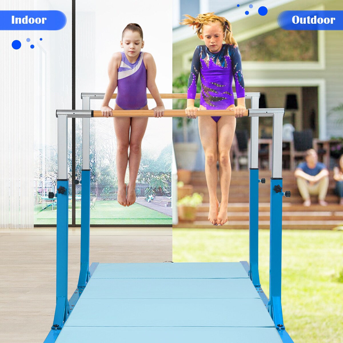 Goplus SP36978BL+ Pull-up-Push-up-Bars - View #6