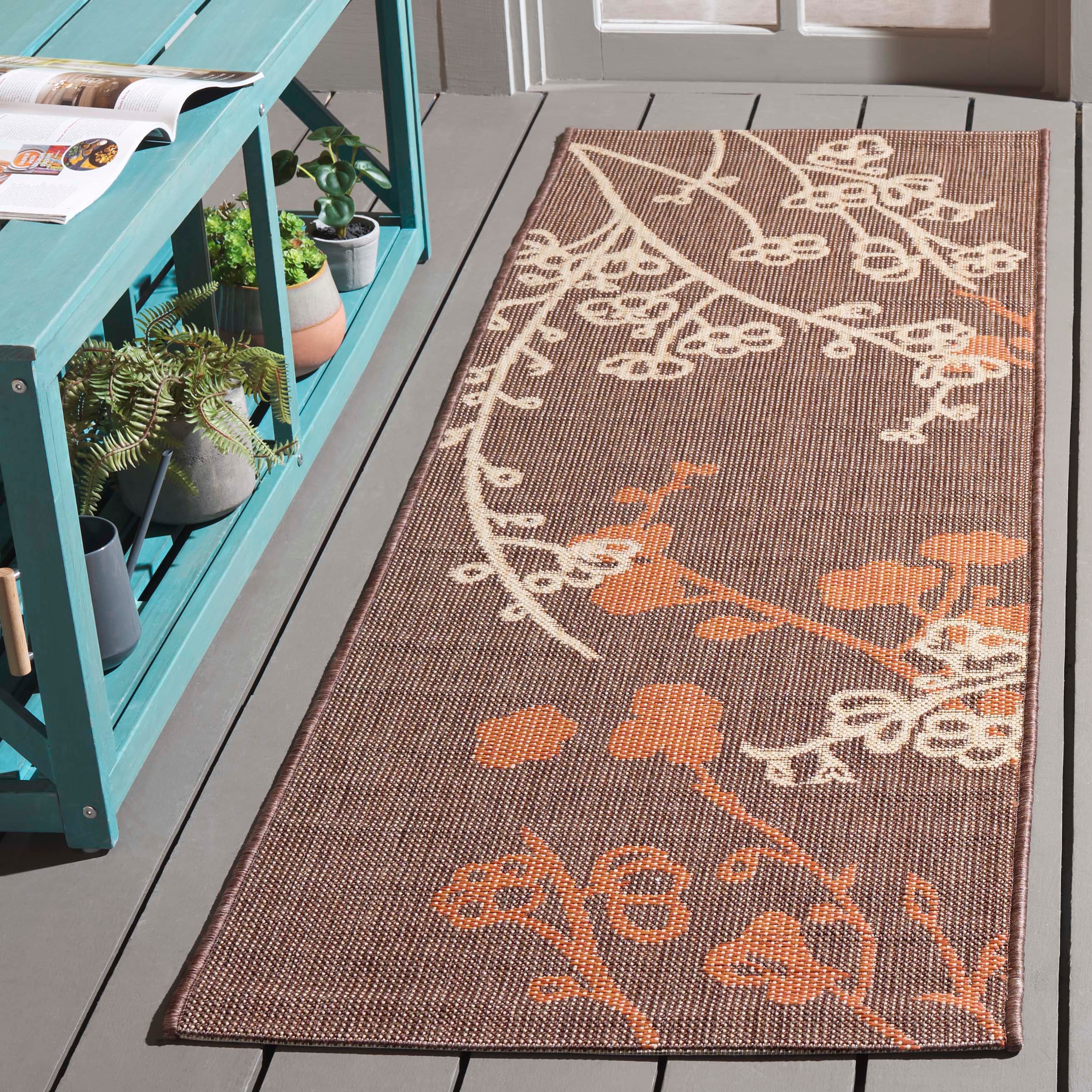 Safavieh - Courtyard 4038C Brown Natural Terracotta 2ft-3in x 6ft-7in Rug