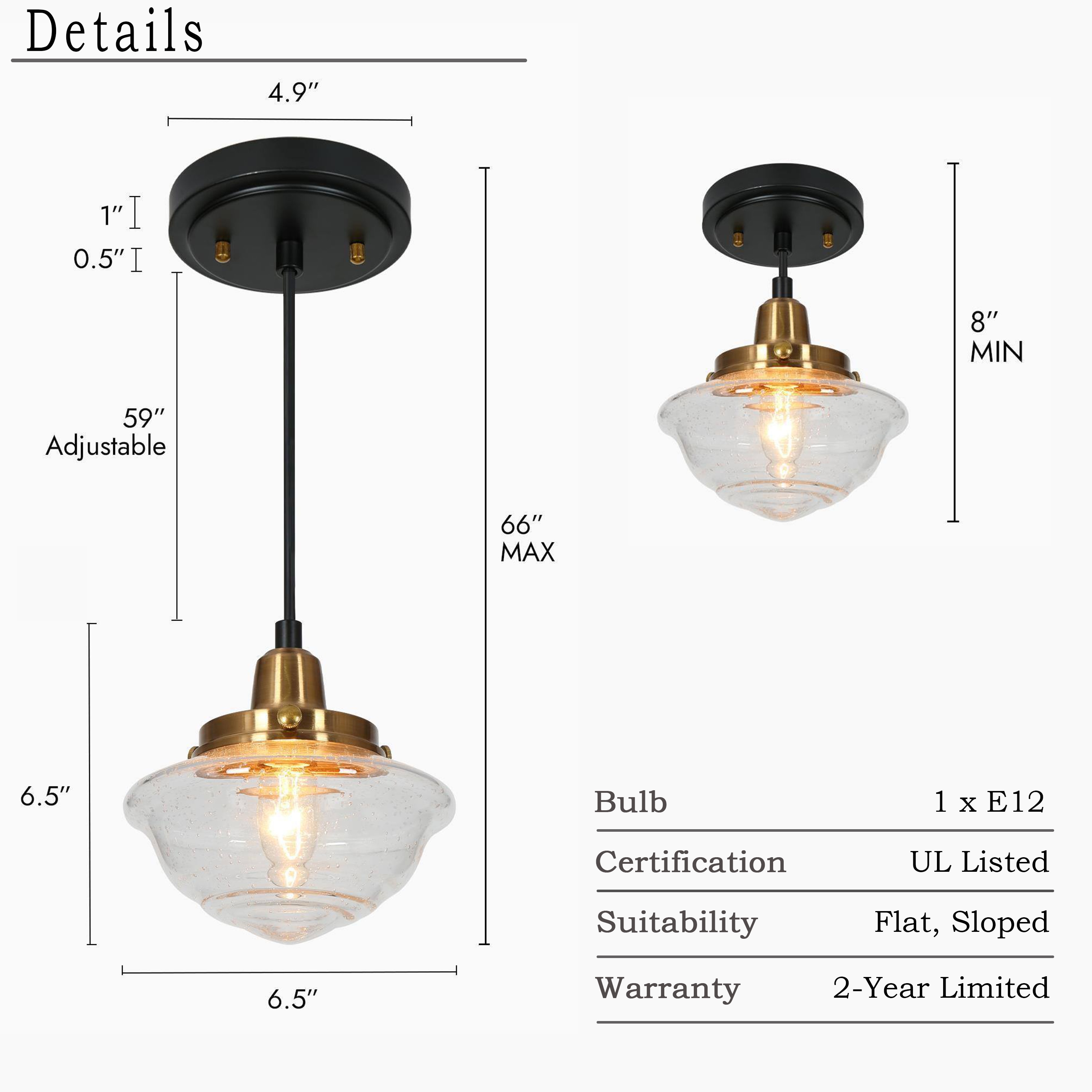 ZEVNI L3636BJAW850PSY8 Pendant-Lights - View #6