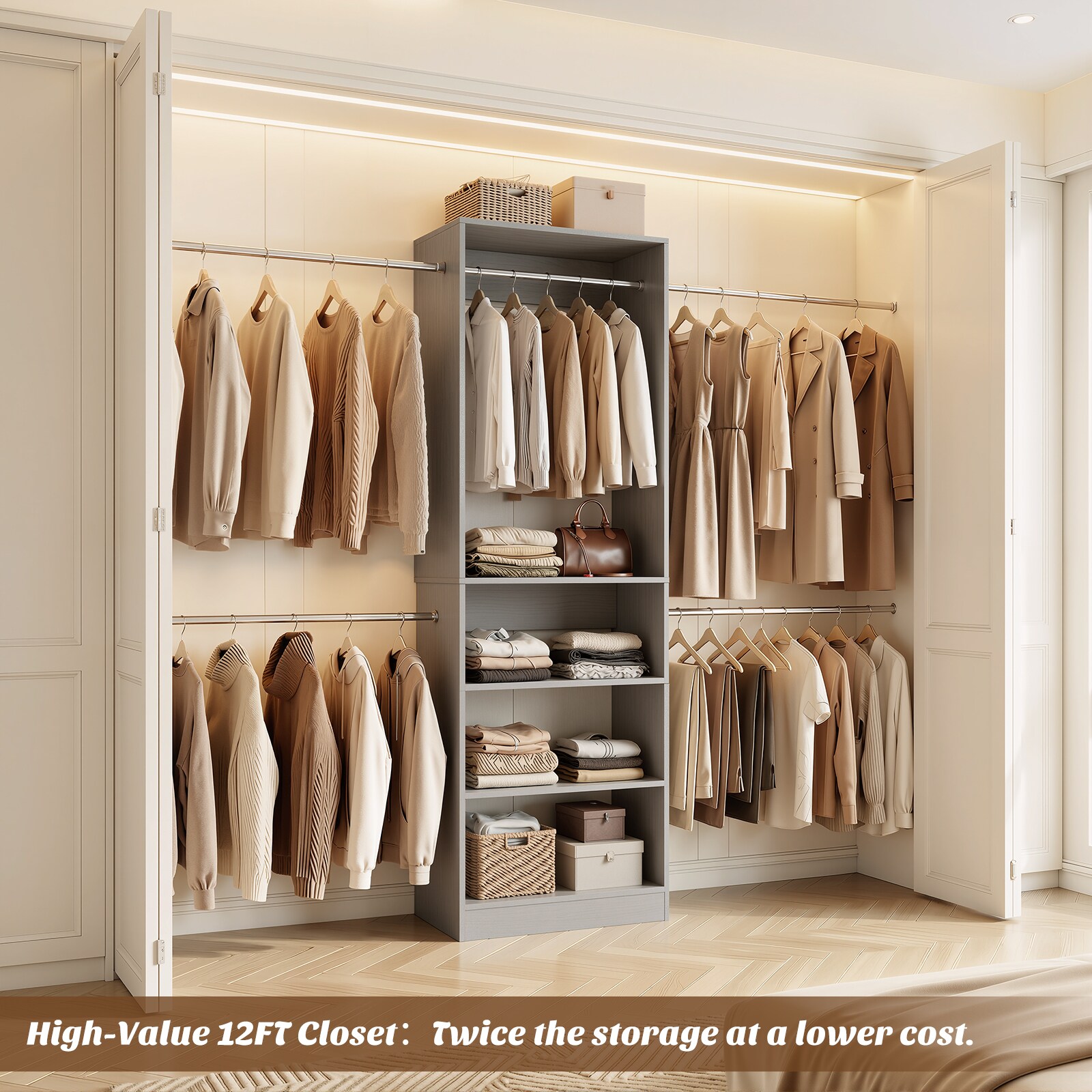 Aheaplus JYSGYCG-G Wood-Closet-Kits - View #3