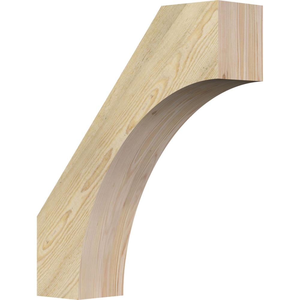 Ekena Millwork BRC06X22X26WTL00RDF 6-in x 22-in x 26-in Douglas Fir Unfinished Wood Westlake Tough Sawn Knee Brace