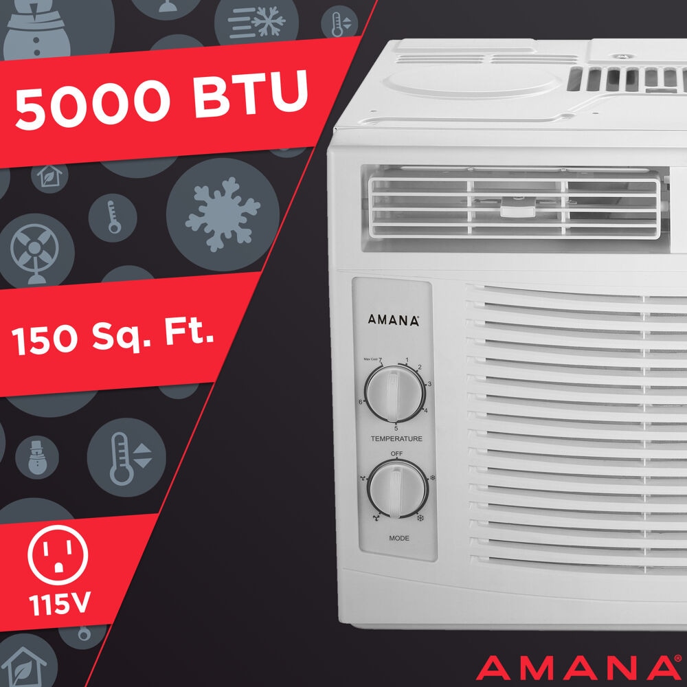 Amana 150-sq ft Window Air Conditioner with Remote (115-Volt; 5000-BTU) AMAP050CW Sansujyuku sansujyuku.com