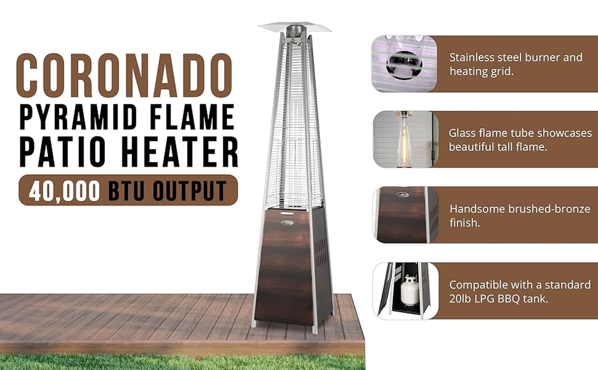 Fire Sense 62263 Outdoor-Gas-Patio-Heaters - View #15