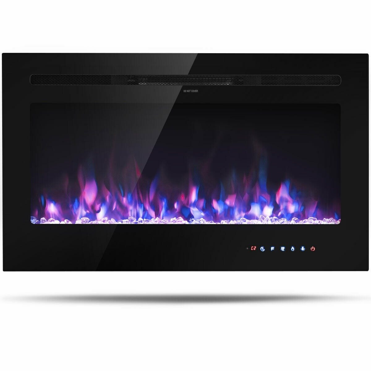 CASAINC 21.5-in W Black Fan-forced Electric Fireplace WF-EP24725US Uae Electronic uaeelectronic.com