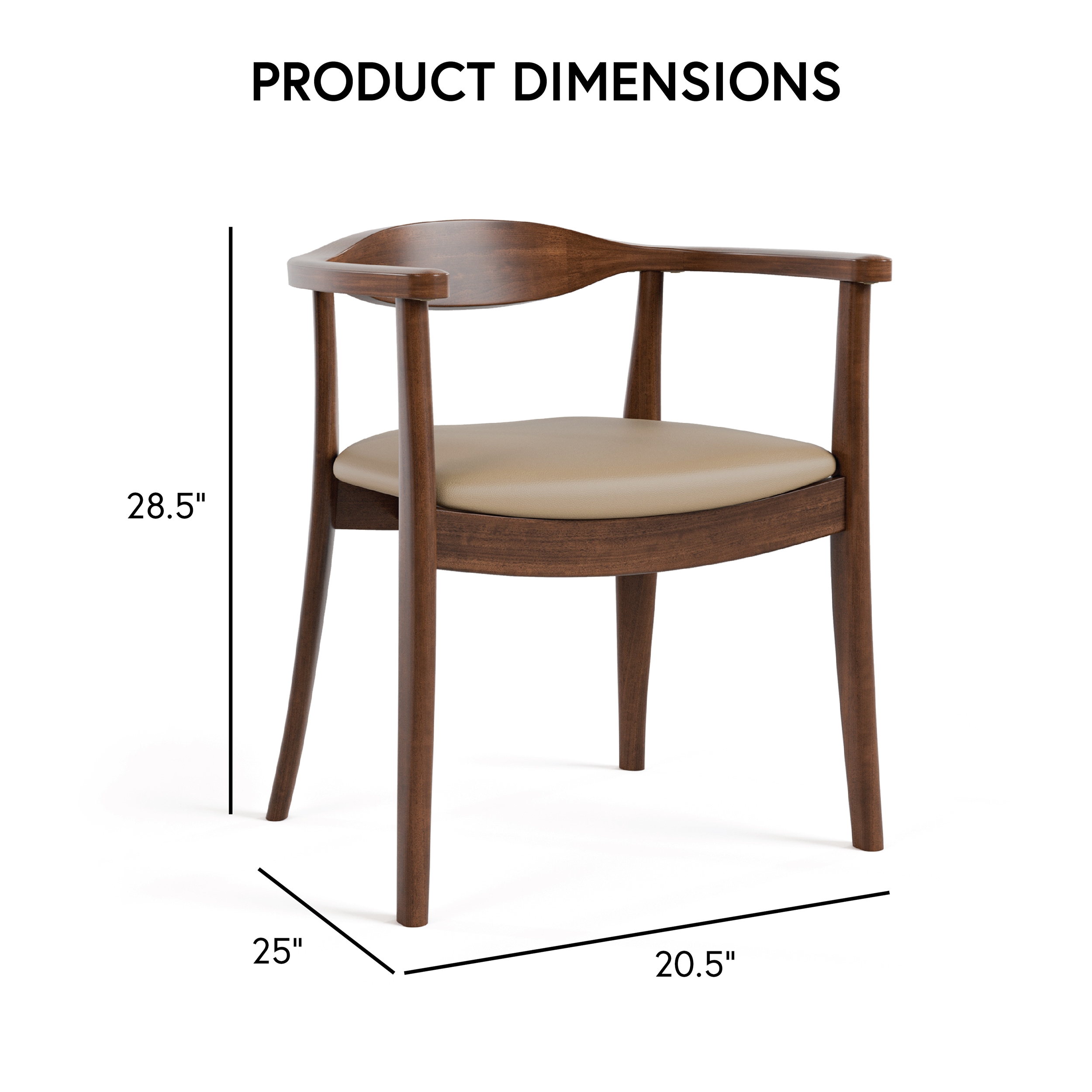 Furniture of America IDF-30001WN-SC Dining-Chairs - View #3
