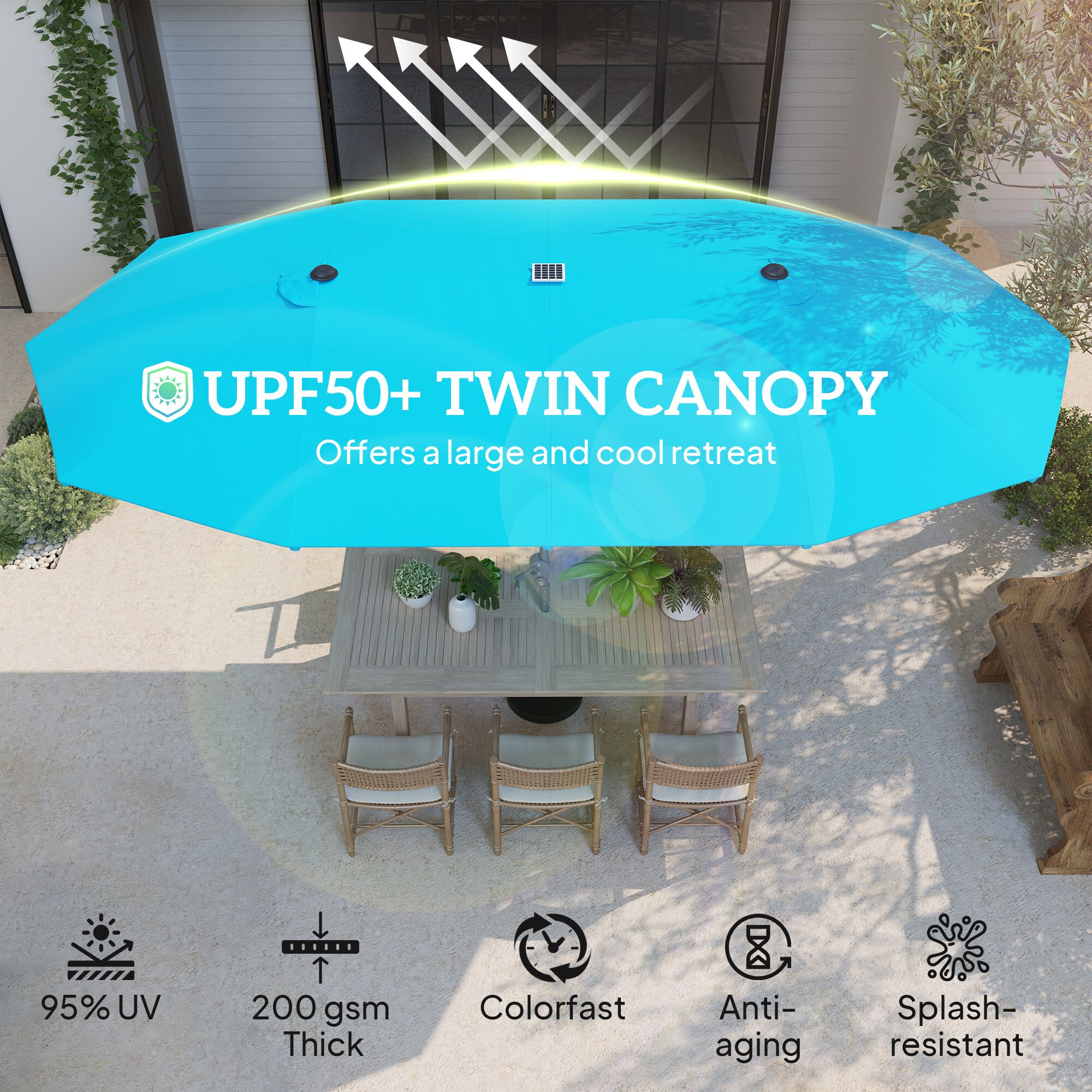 Outsunny 84D-438V00LB Umbrellas-2 - View #5