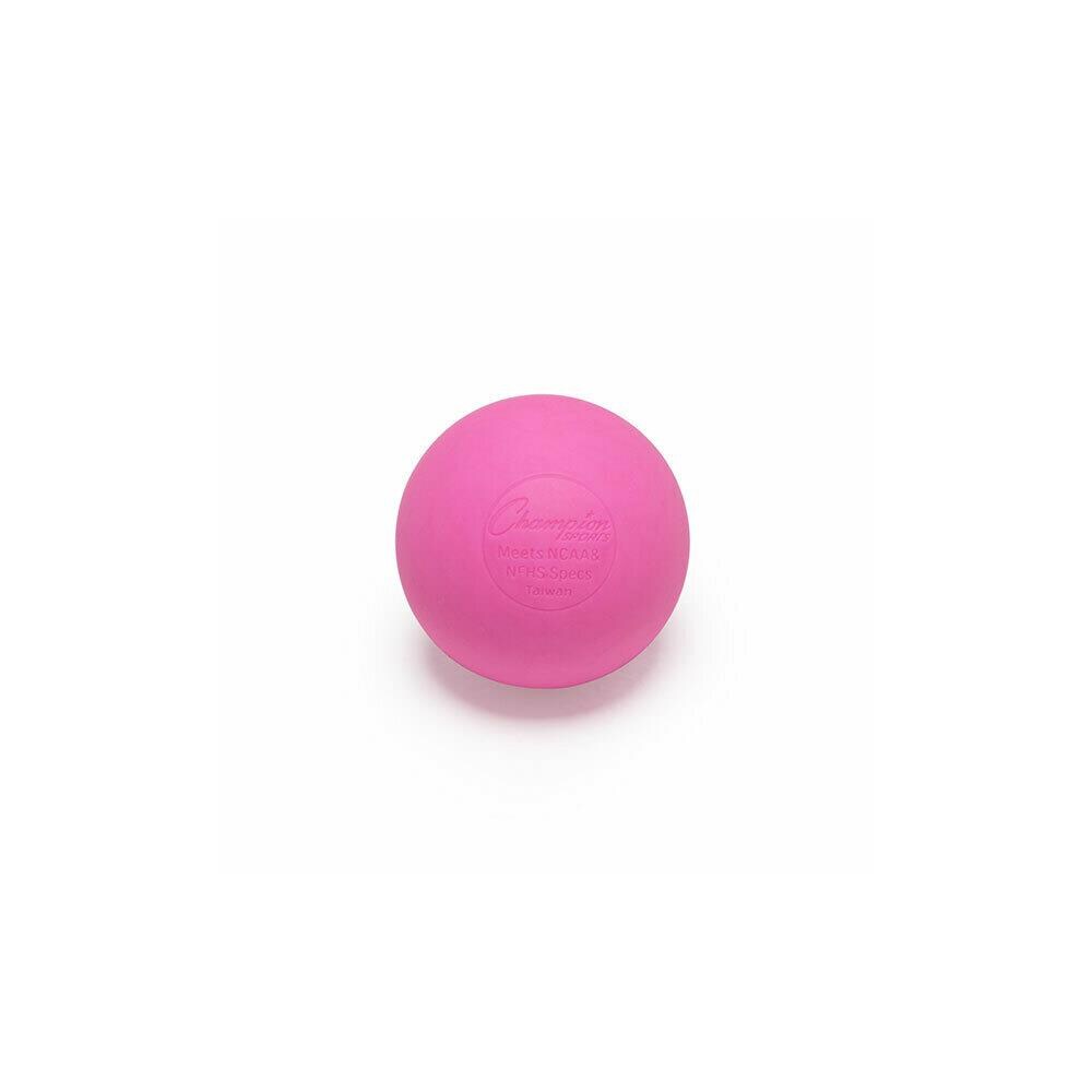 Champion Sports CHMP787  LBP 2.5 in. Official Lacrosse Ball, Pink- Pack of 12