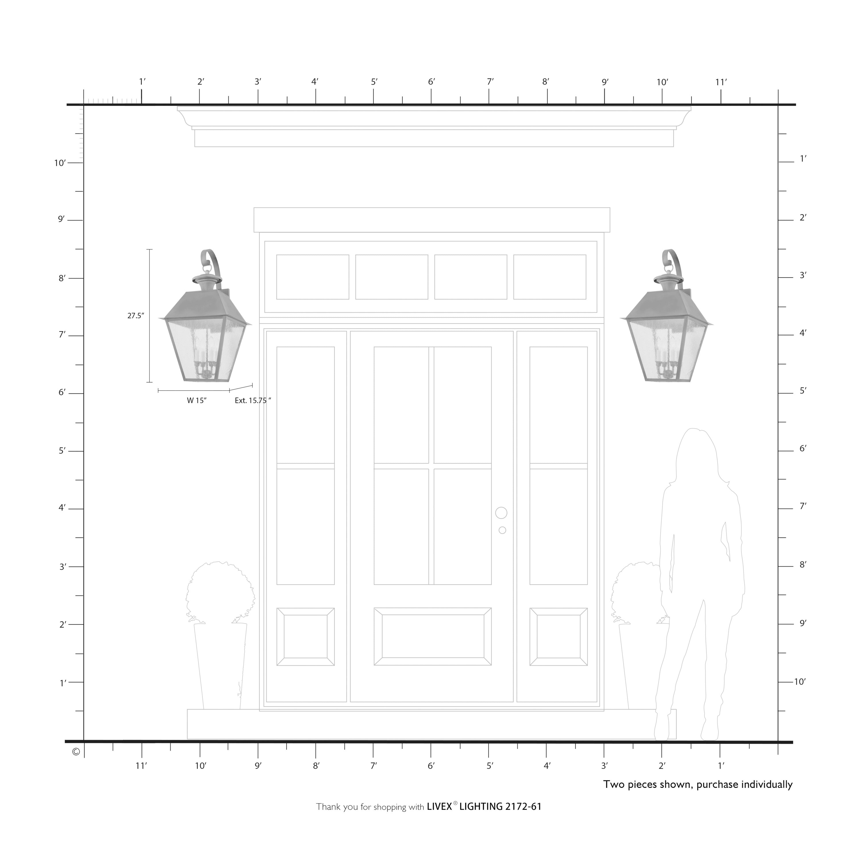 Livex Lighting 2172-61 Outdoor-Wall-Lighting - View #8