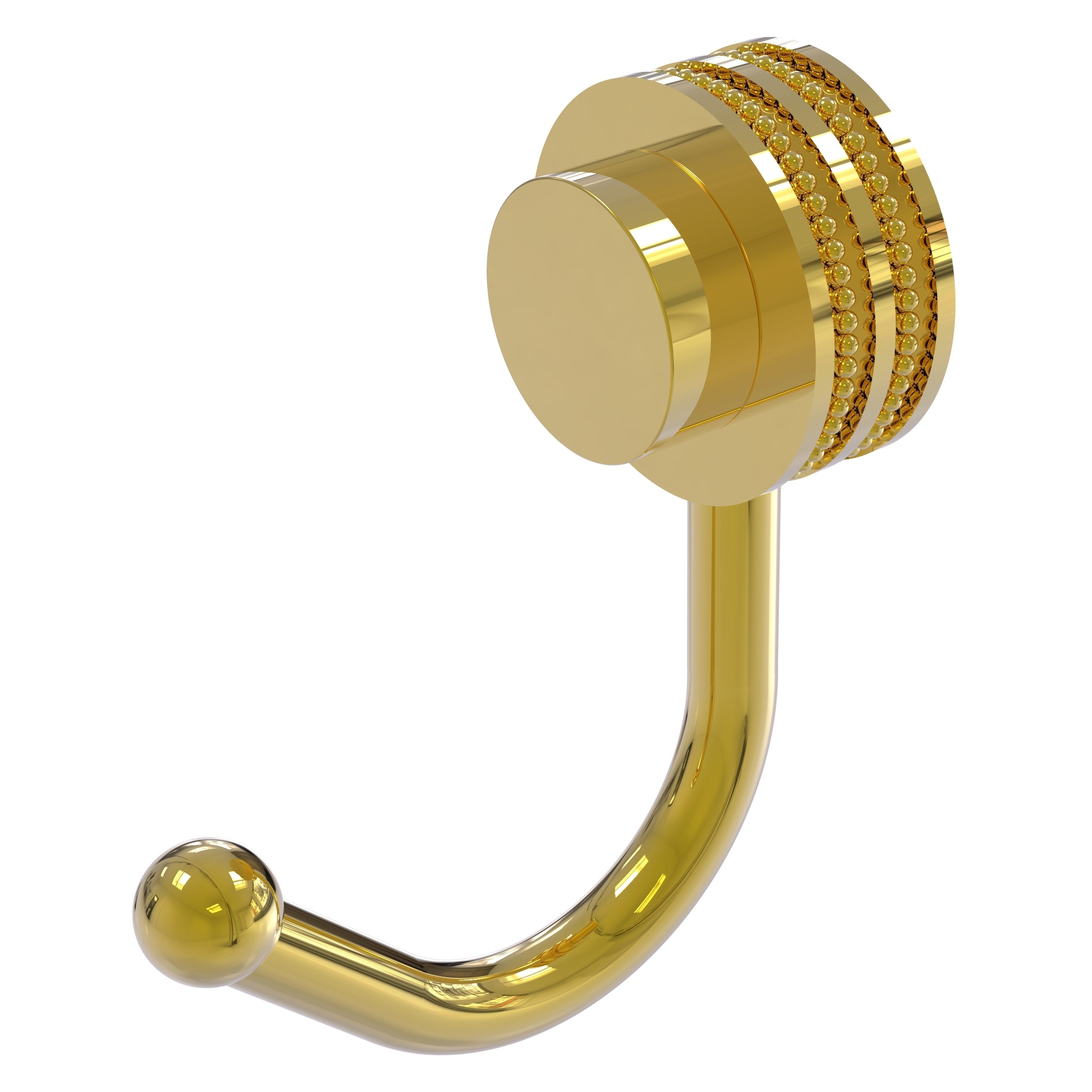 Allied Brass 420D-PB Venus Polished Brass Single -Hook Wall mount Towel Hook