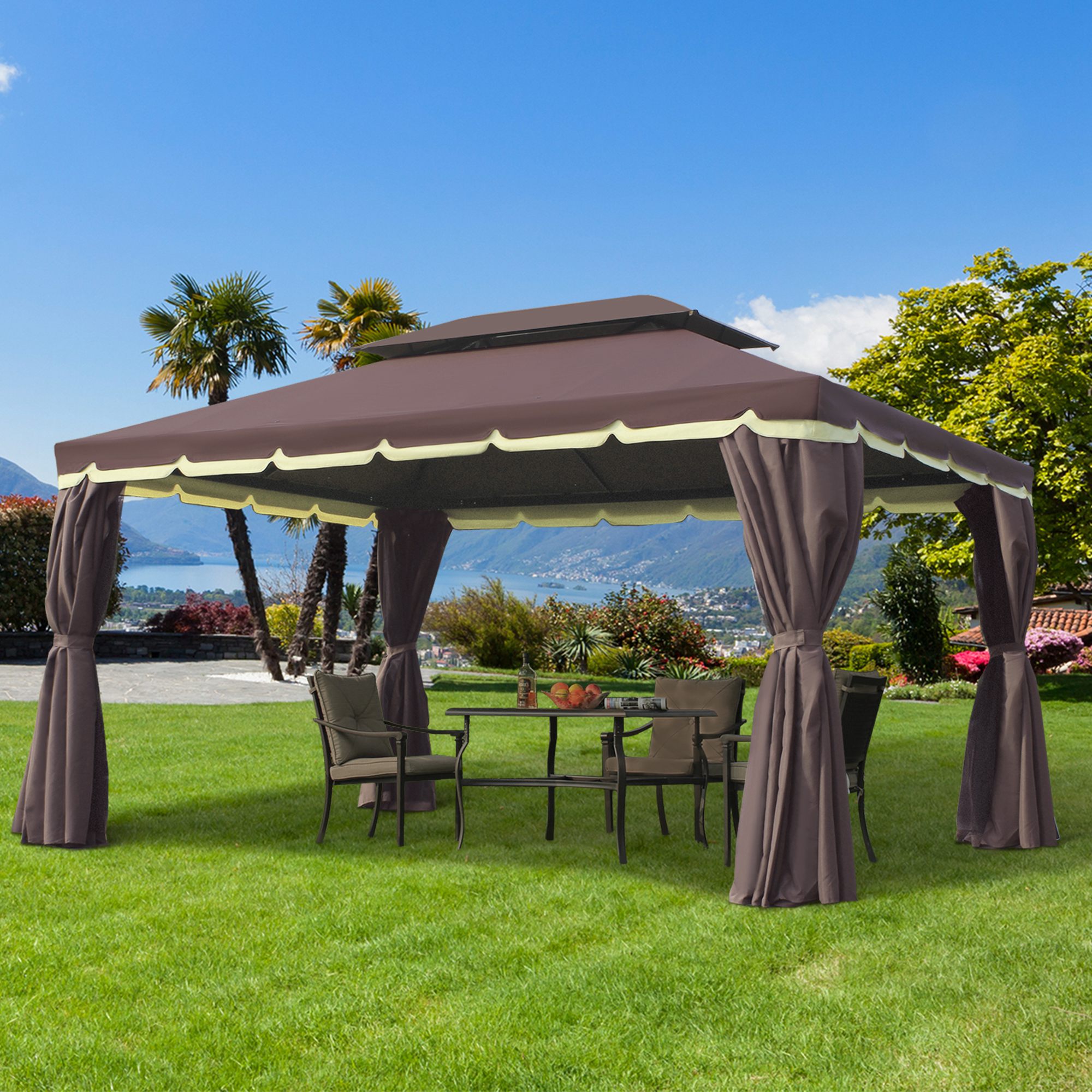 LUXEYARD DS-M-BAC06930 Wood-Resin-Gazebos - View #4