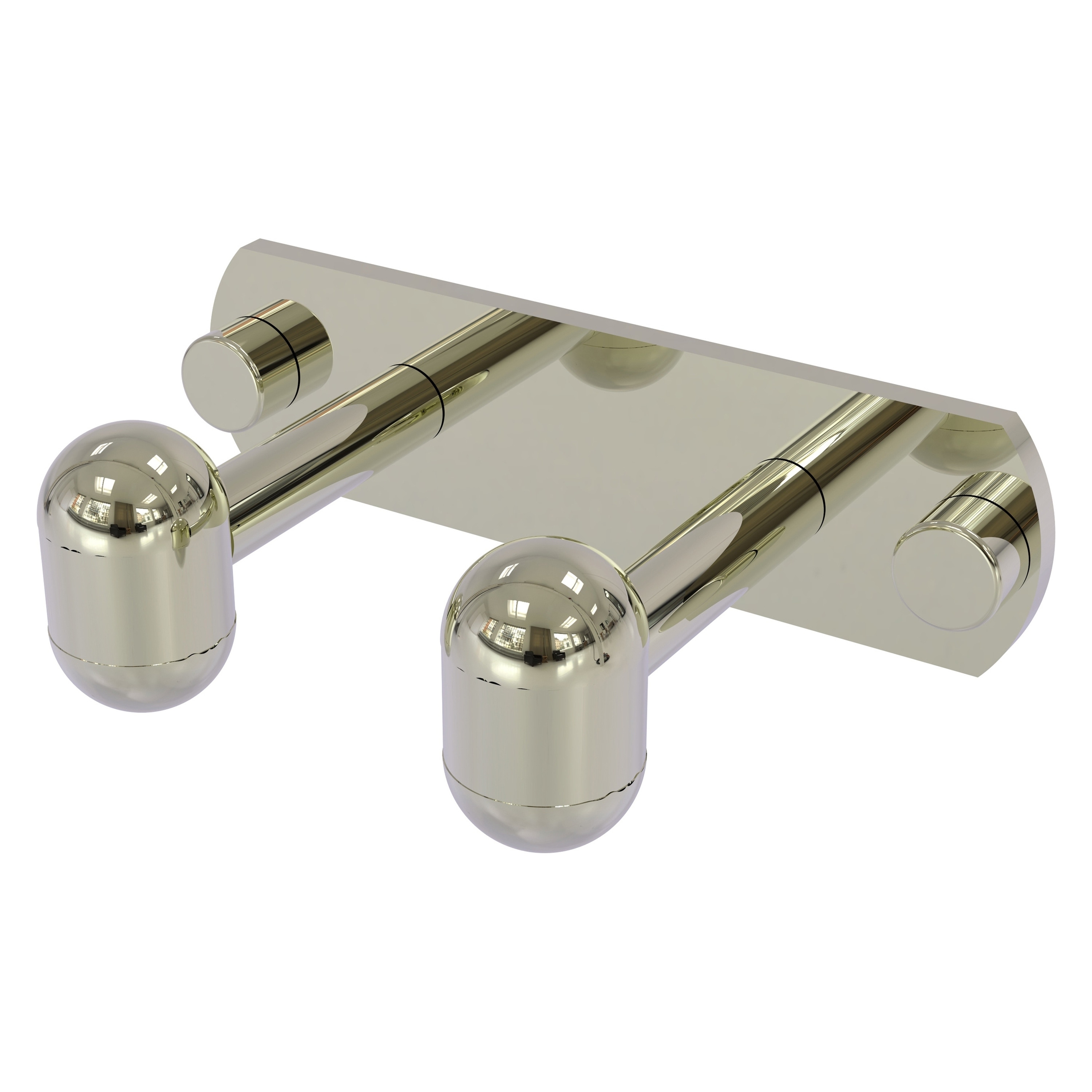 Allied Brass TA-20-2-PNI Tango Polished Nickel Double -Hook Wall mount Towel Hook