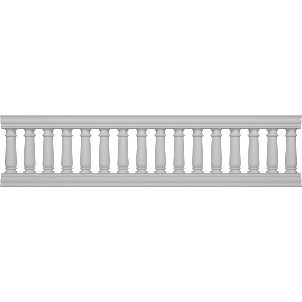 Ekena Millwork BALK32X120WEN FiberThane 10-Feet x 32-Inches Wellington Fiberglass Deck Rail Kit