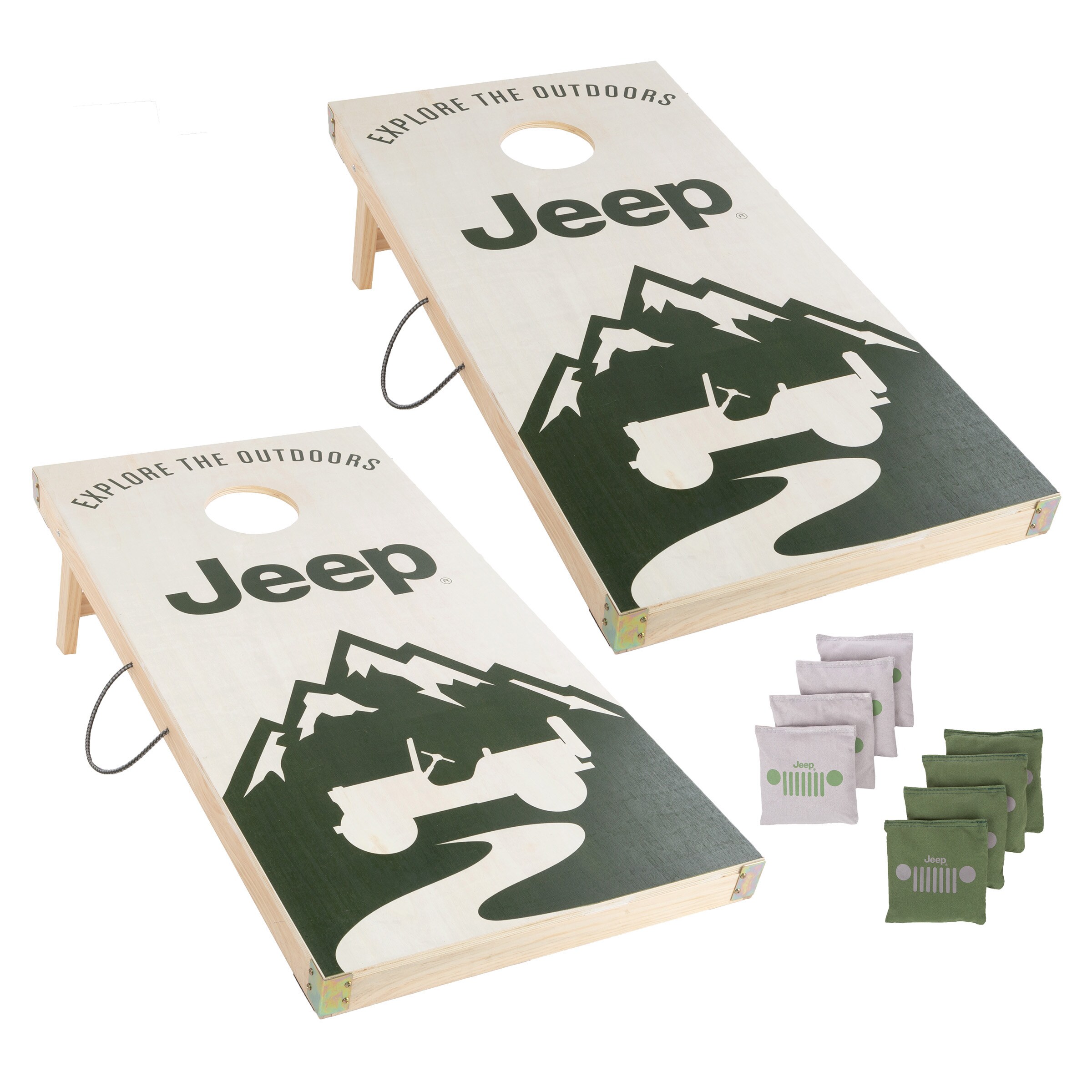Jeep JEEP7100-MTN Indoor/Outdoor Corn hole with Case