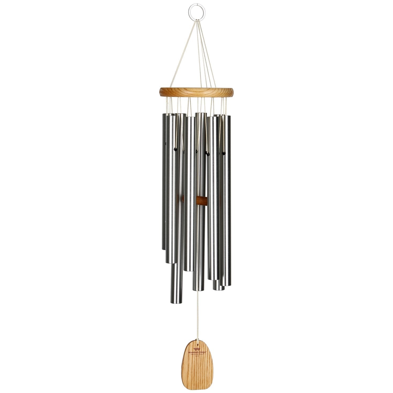 27-Inch Silver Aluminum Gregorian Wind Chime