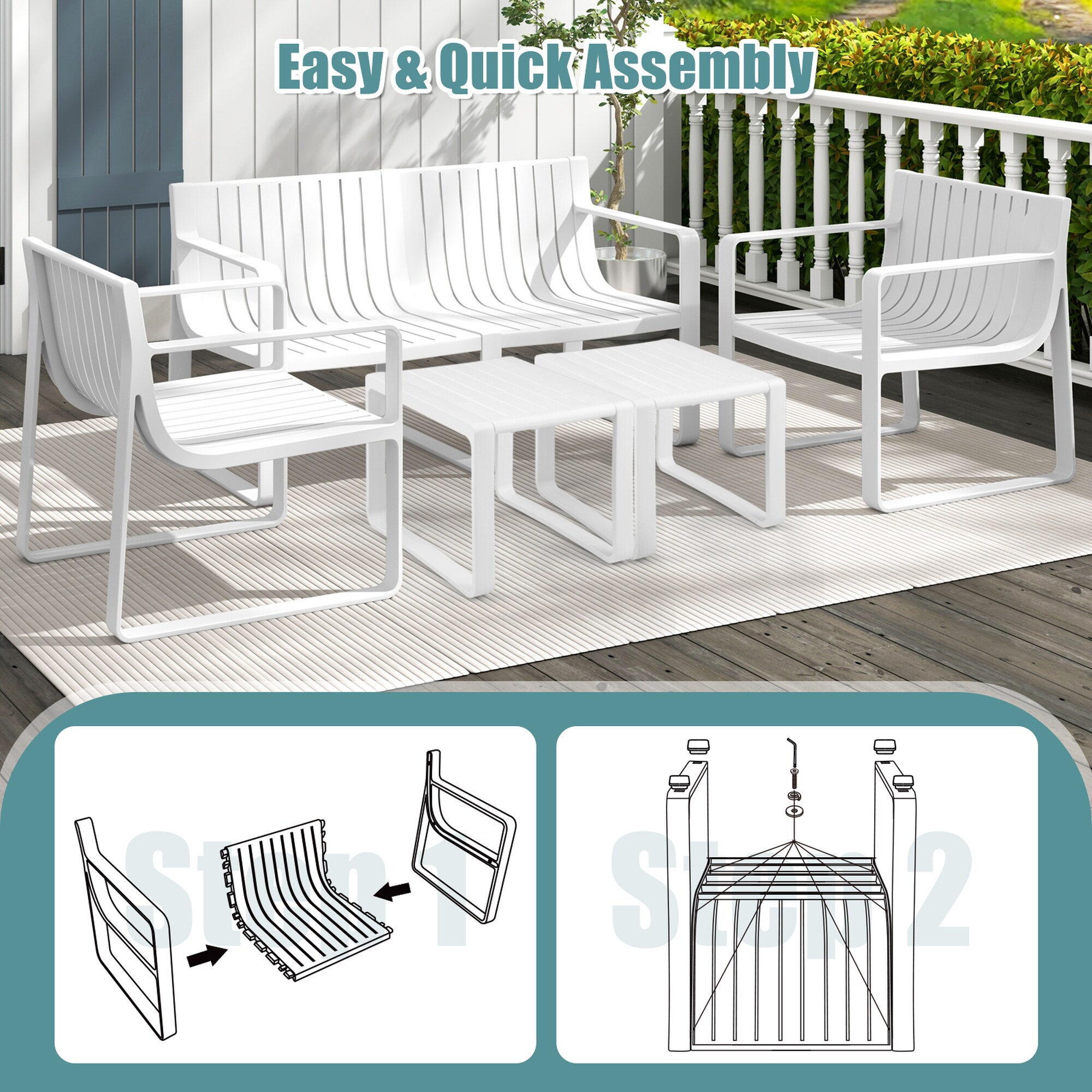 Costway HCST05751 Patio-Chairs - View #3