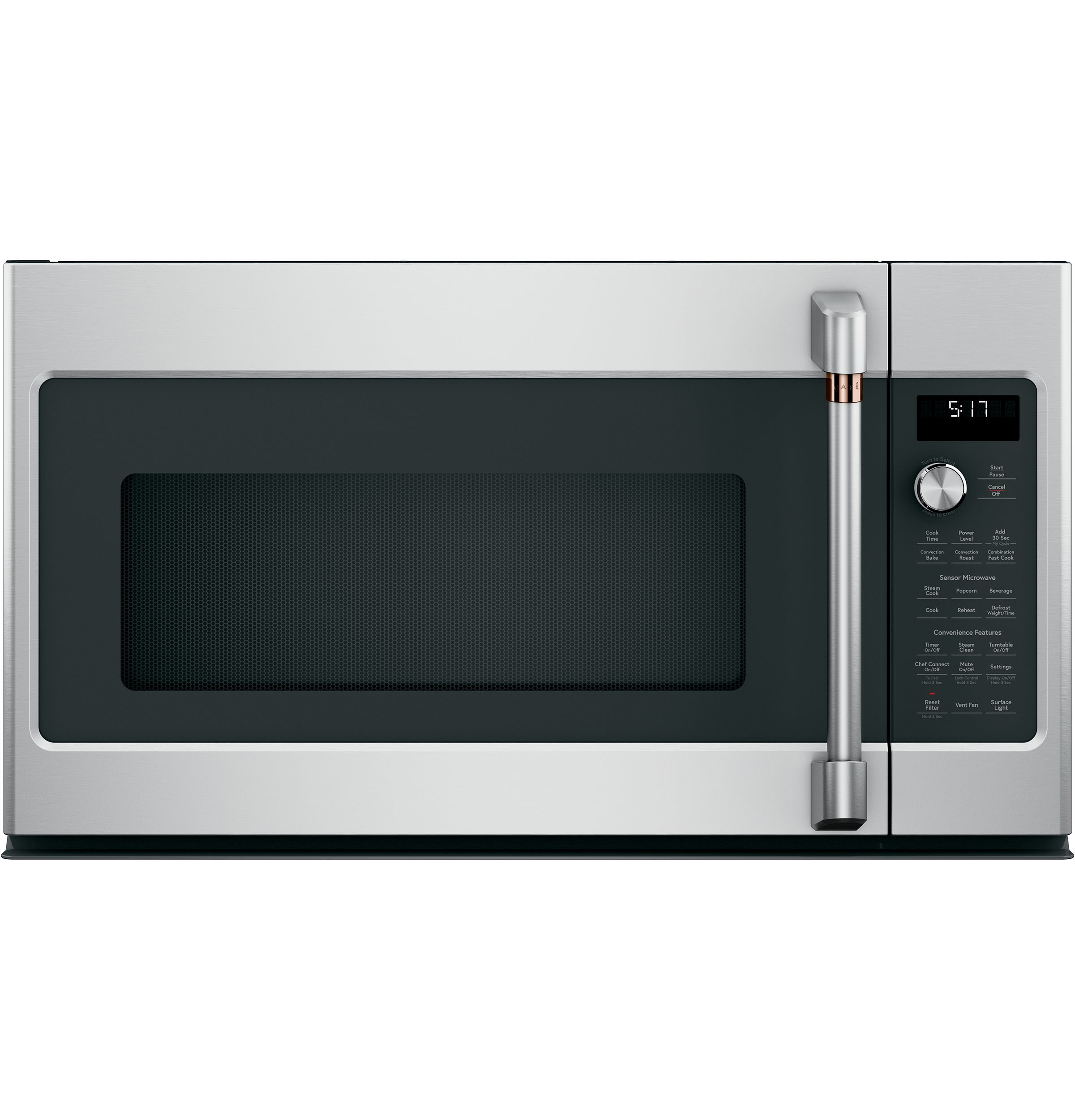Cafe CVM517P2MS1 1.7-cu ft Over-the-Range Convection Microwave with Sensor Cooking (Stainless Steel)