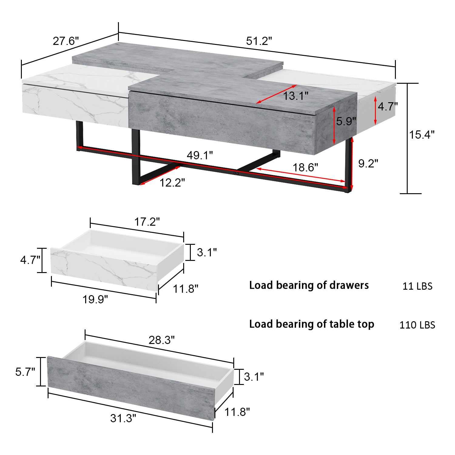 FUFU&GAGA LJY-KF200208-01 Coffee-Tables - View #13