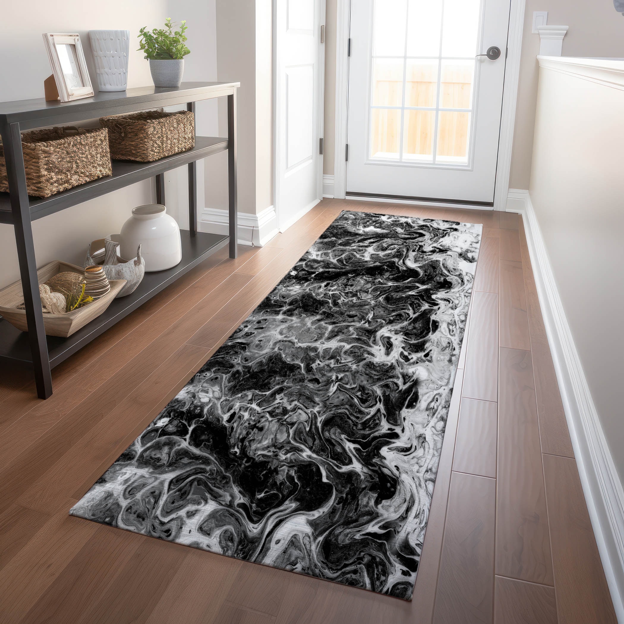 Addison Rugs AMF59TB2X8 Mayfield AMF59TB 2 x 7 (ft) Loomed Polyester Taboo Rectangular Indoor Abstract Machine washable Runner rug