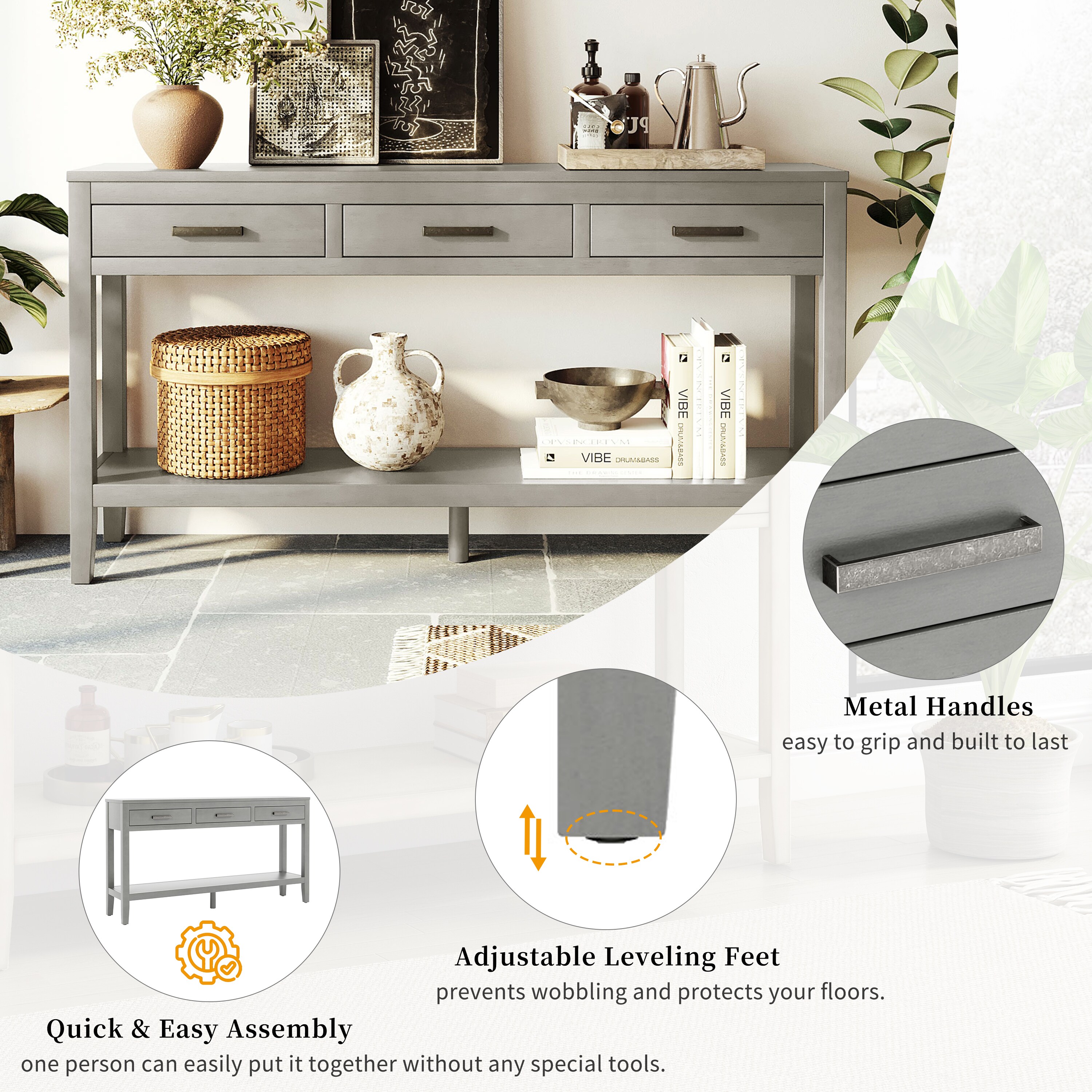 Vynxaria LS0505-7110445E Console-Sofa-Tables - View #6