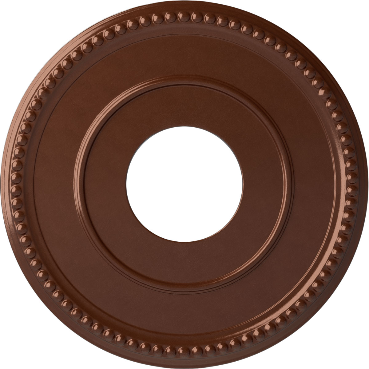 Ekena Millwork CM12BRCPS Bradford 12.5-in W x 12.5-in L Painted Copper Penny Polyurethane Whole Ceiling Medallion