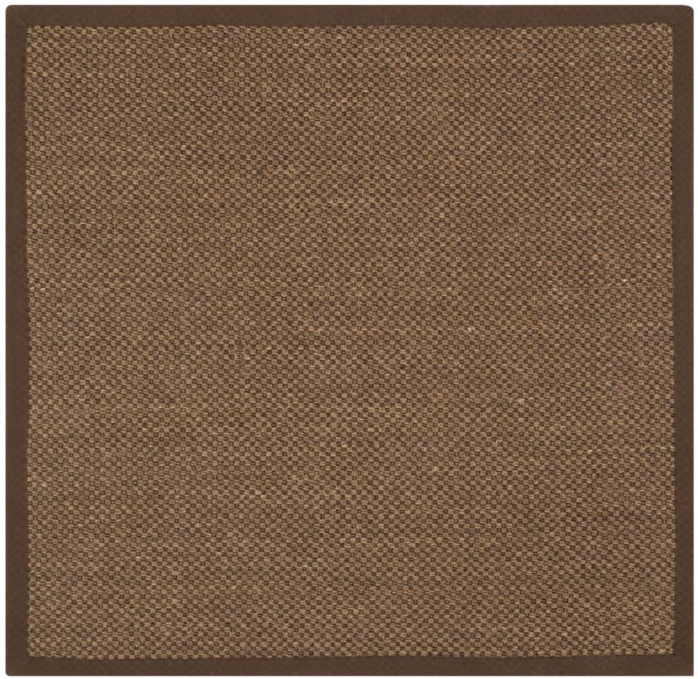 Safavieh Natural Fiber Kismet 6 X 6 Sisal Brown Brown Square Indoor 