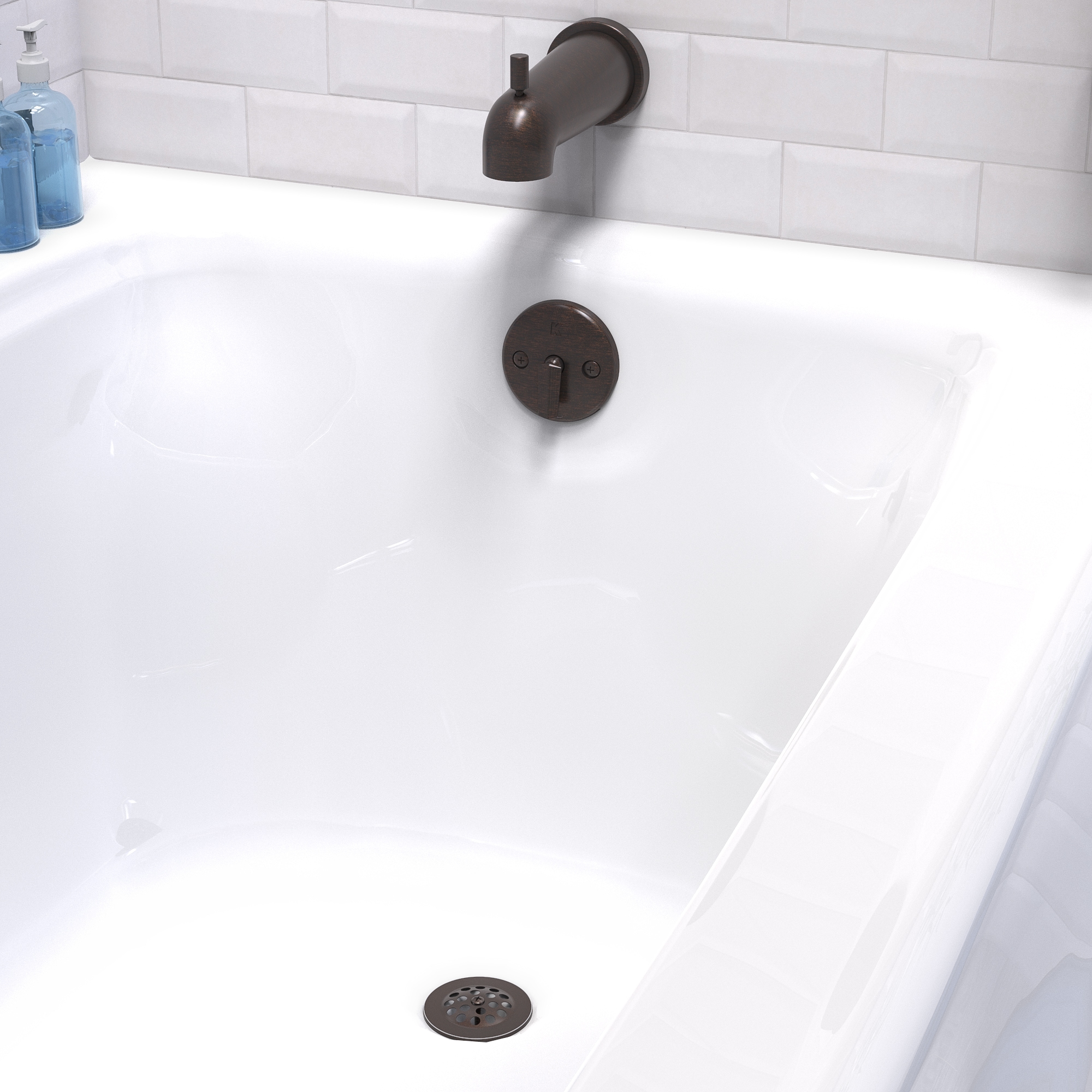 Bathtub and Shower Tub Drain Trim Kit – Includes Tub Strainer