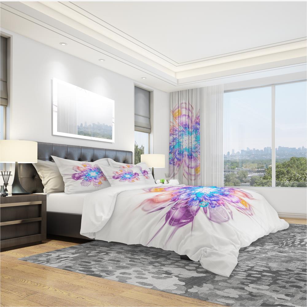 Designart BED12129-K 3 -Piece Multi-Color King Duvet cover Set