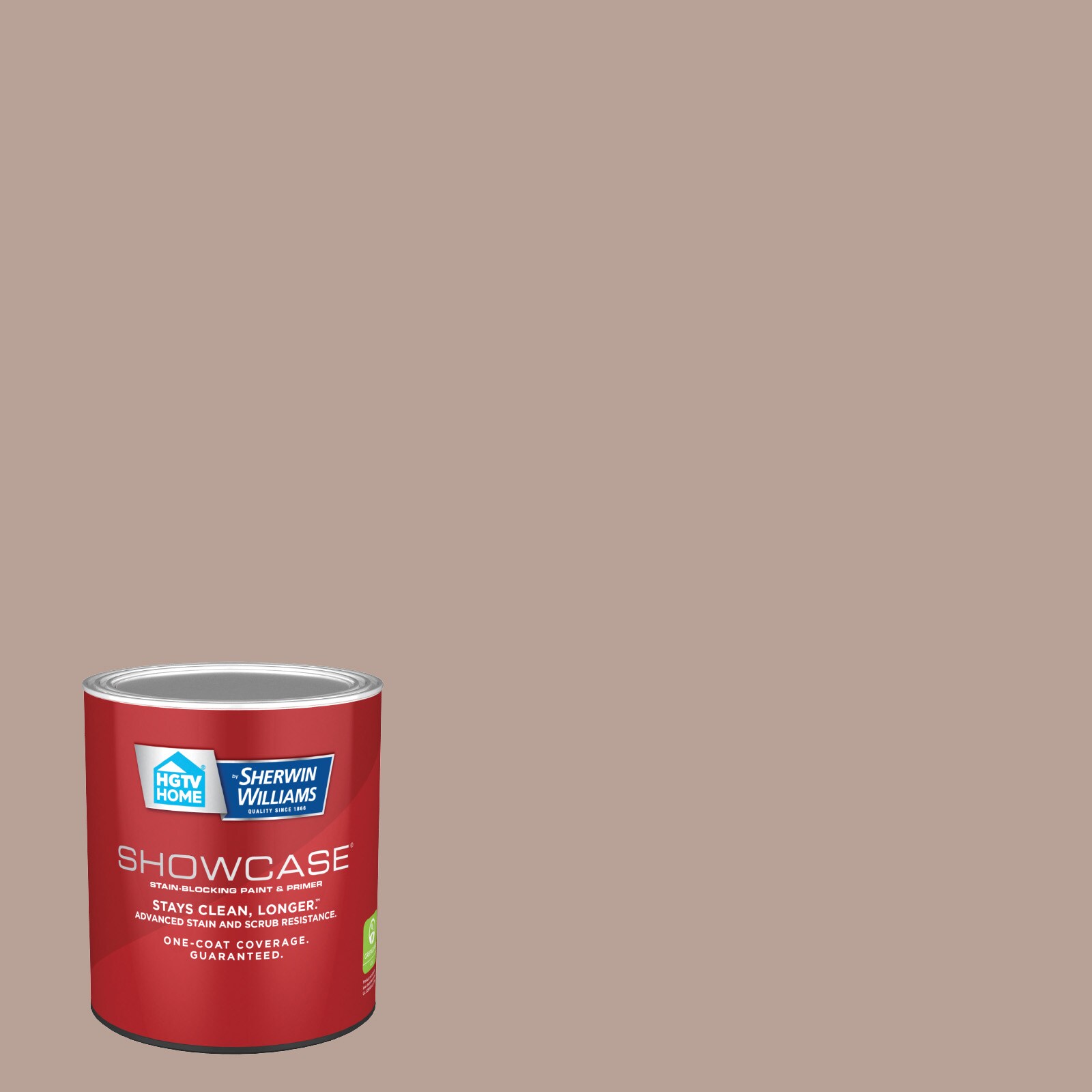 HGTV HOME by Sherwin-Williams HGSW3035-935219 Showcase Flat Emerging Taupe HGSW3035 Acrylic Interior Paint Paint + Primer ( 1-quart )