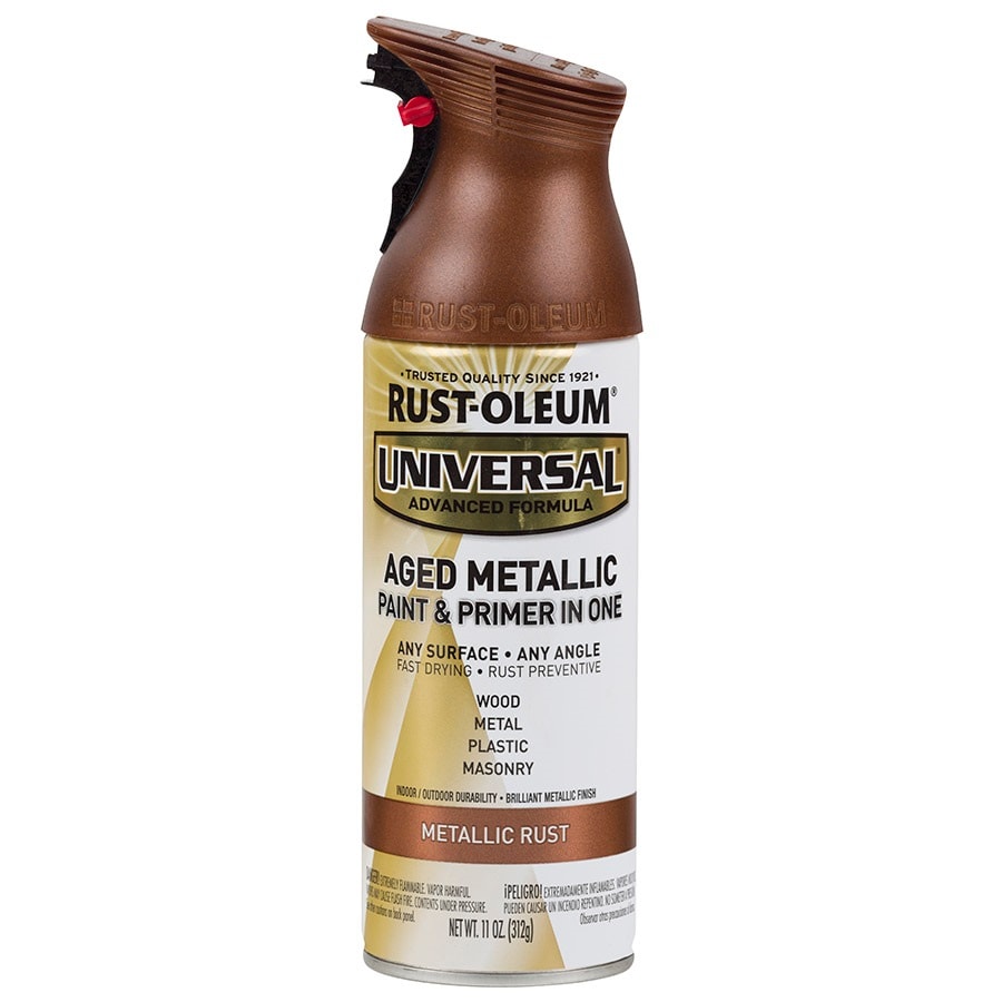 Rust-Oleum Universal Gloss Rust Metallic Spray Paint and Primer In