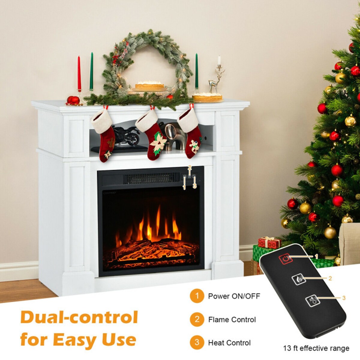 Clihome CL-WHUS-10102 Electric-Fireplaces - View #10