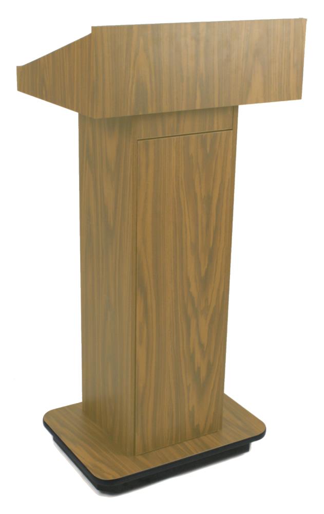 AmpliVox W505 Executive Column Lectern - Non Sound