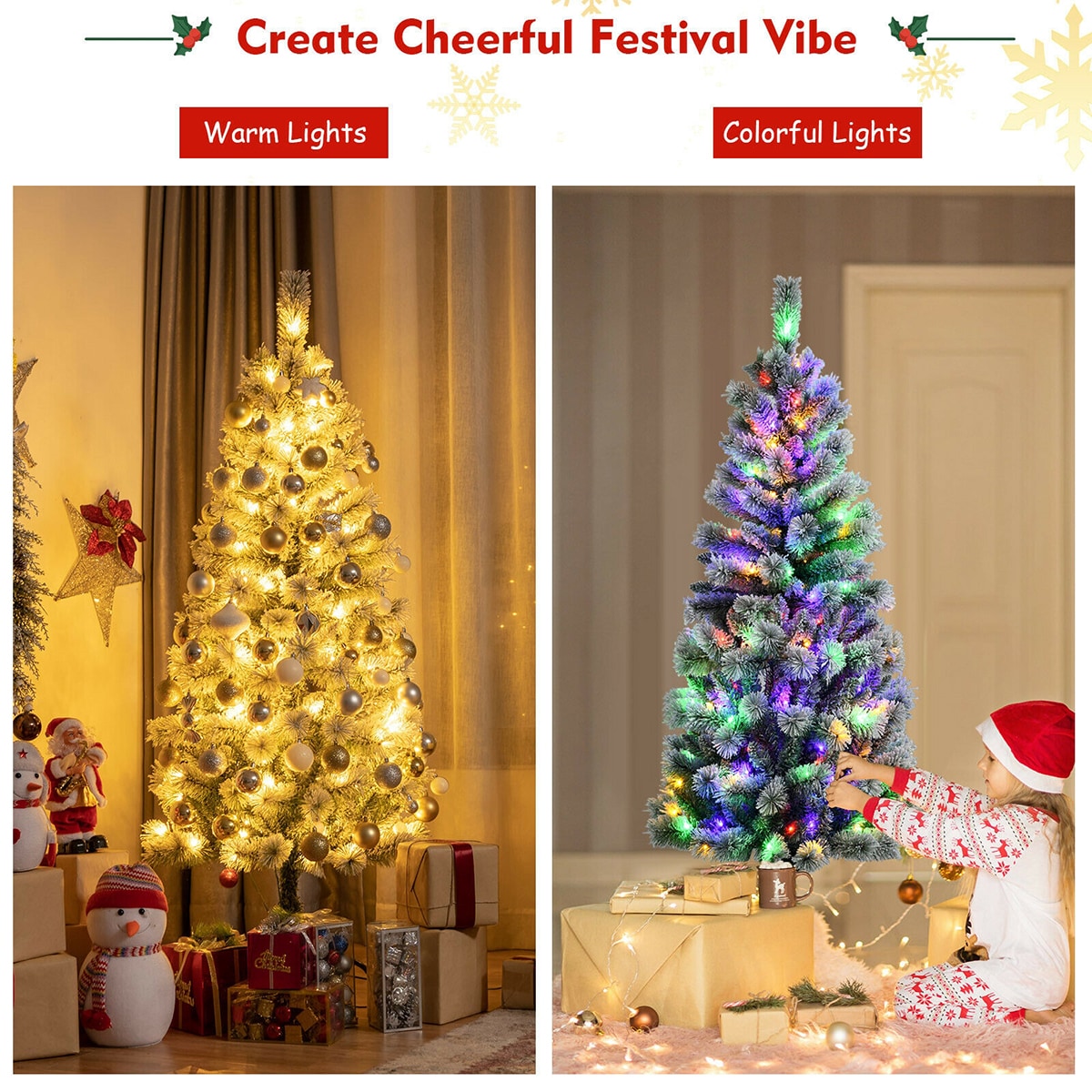 Forclover HYFASDCM28 Artificial-Christmas-Trees - View #3