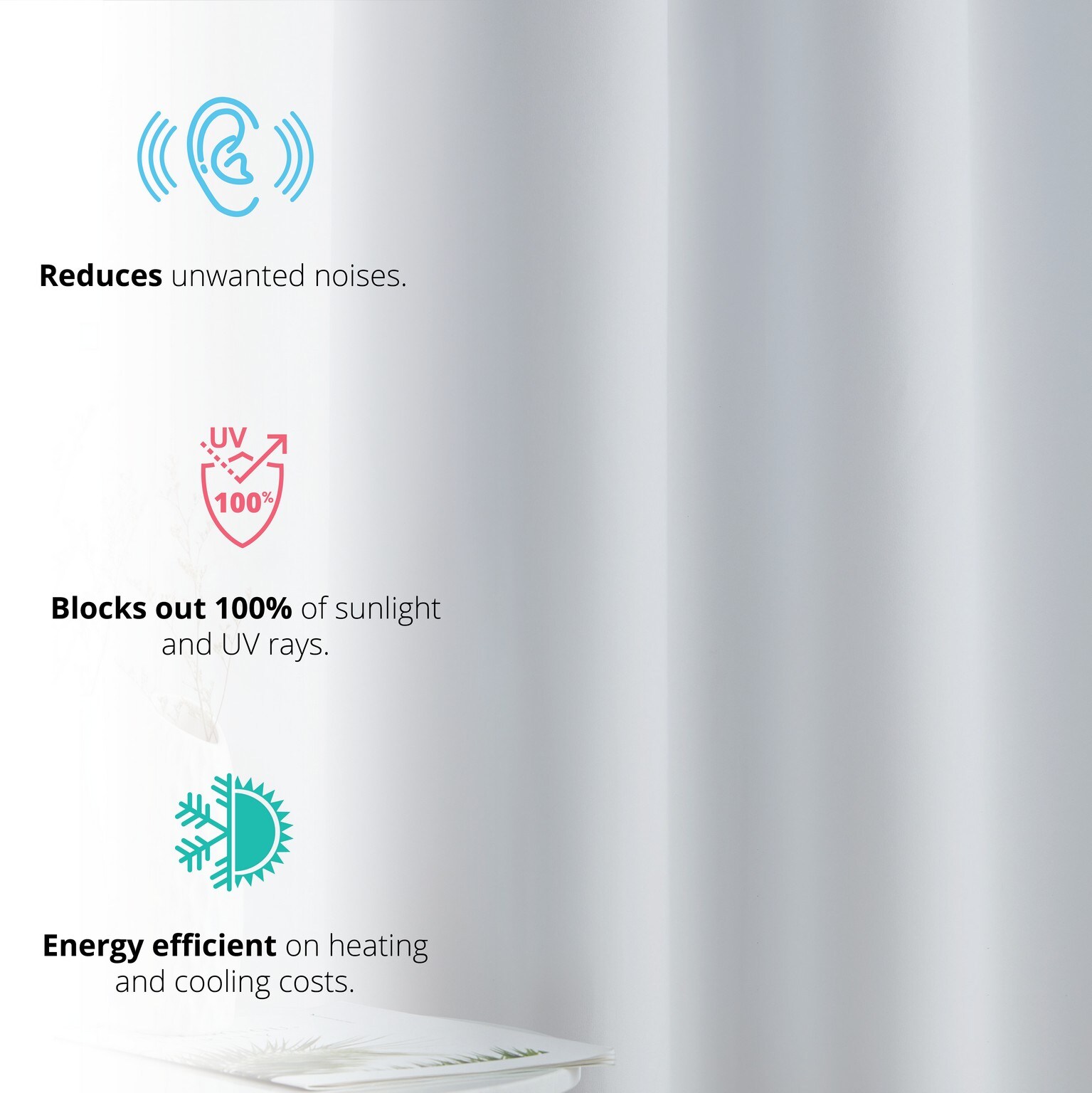 HLC.me HMLTN-BTRP-WHT42X84 curtains - View #6