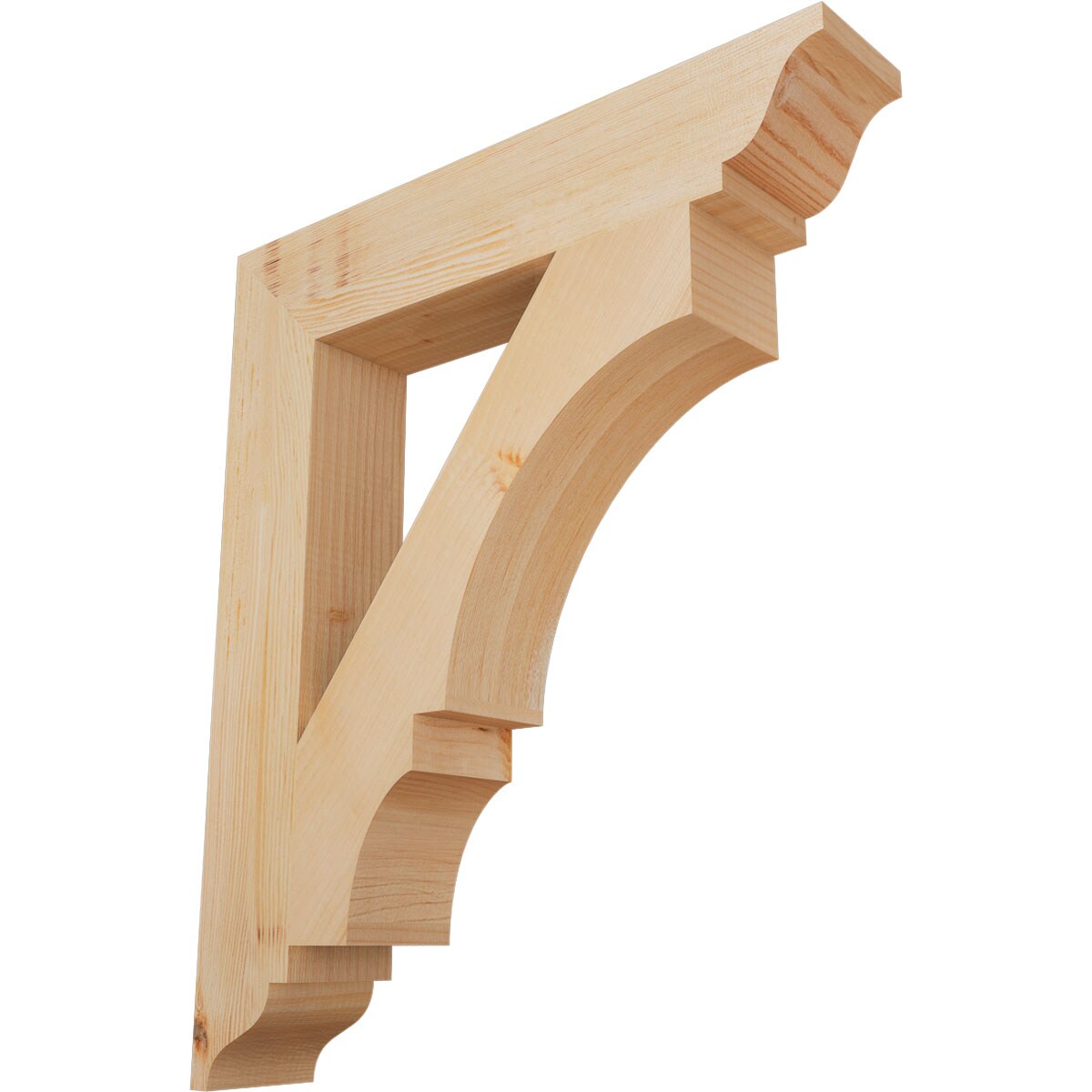 Ekena Millwork BKT04X22X26BOA01SDF Balboa traditional smooth 3-1/2-in x 22-in x 26-in Douglas fir Brown Wood Standard bracket