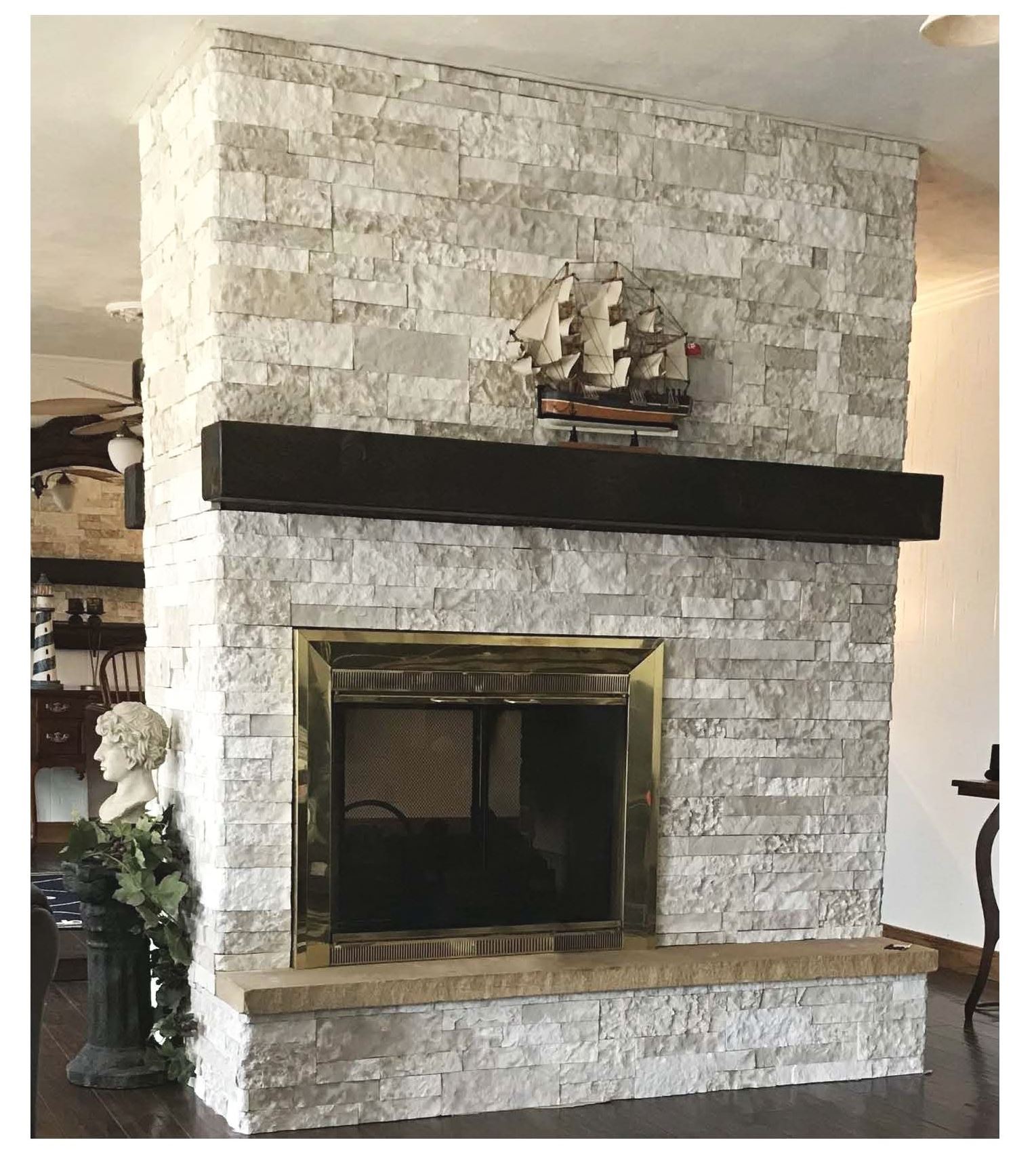 AirStone Corners/Finished End Stone 6-sq ft Birch Bluff Blend Faux ...