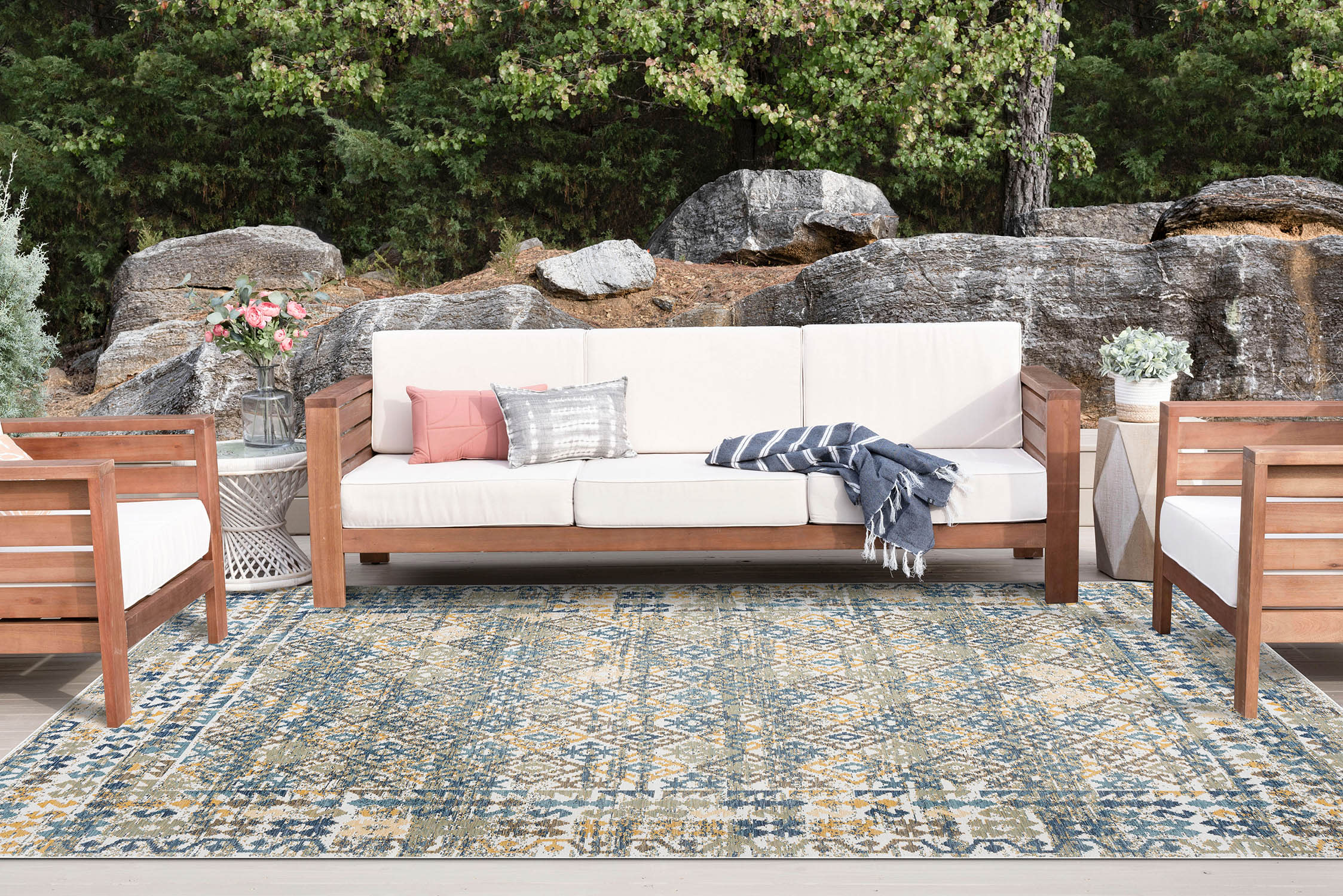 Tayse FLO1107 5X7 rugs - View #9
