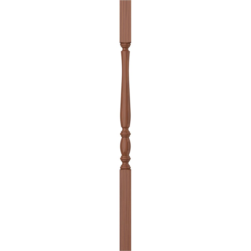 L.J. Smith Stair Systems LJP-2105-C 38 38-in x 1.75-in Unfinished Cherry Square Top Stair Baluster