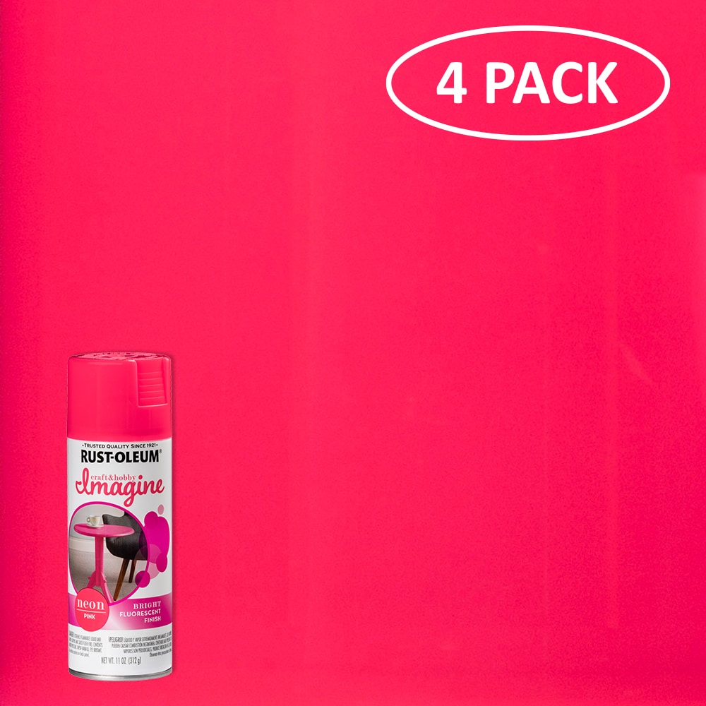 Rust-Oleum Imagine 4-Pack Gloss Pink Glitter Spray Paint (NET WT