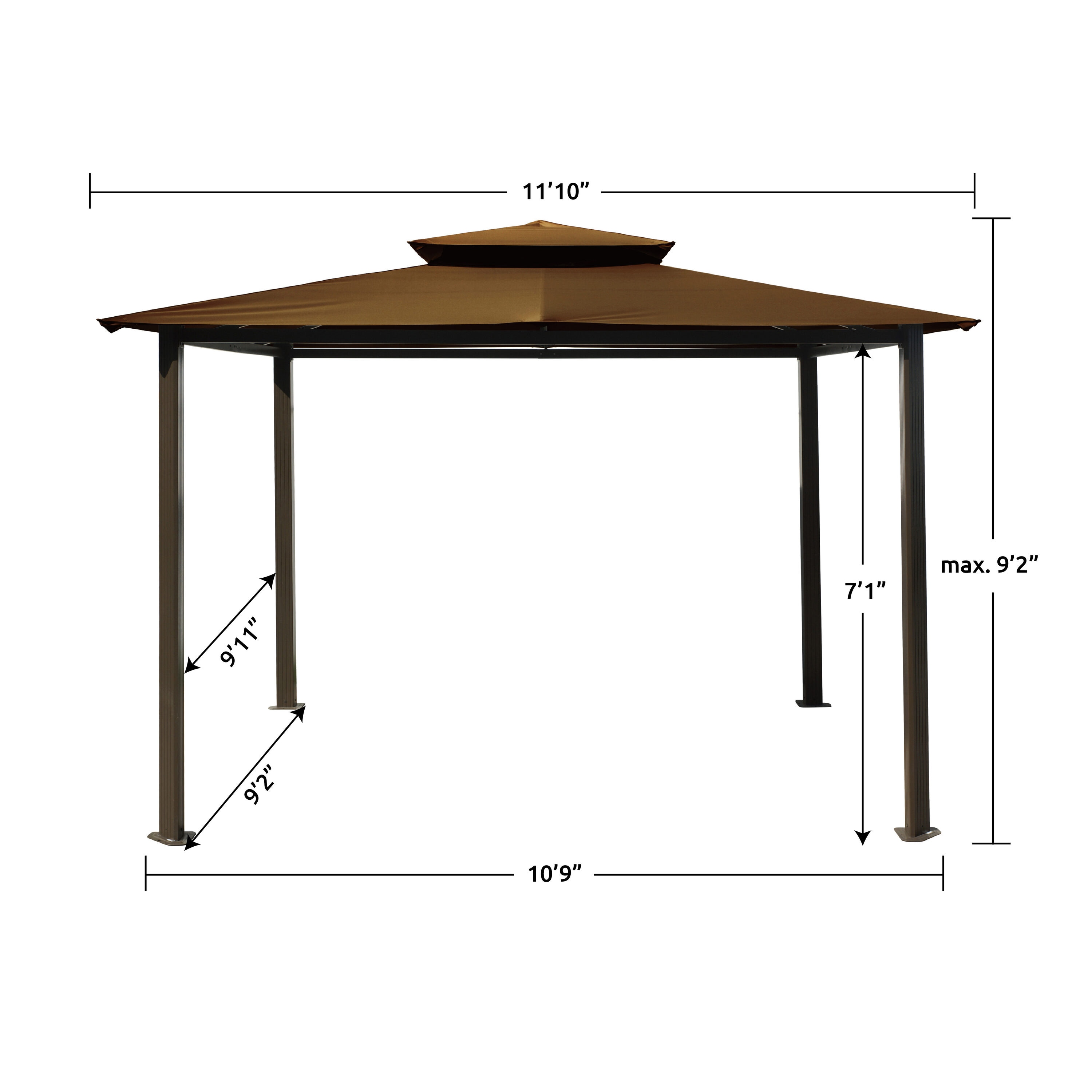 Paragon Outdoor GZ584EC Wood-Resin-Gazebos - View #3