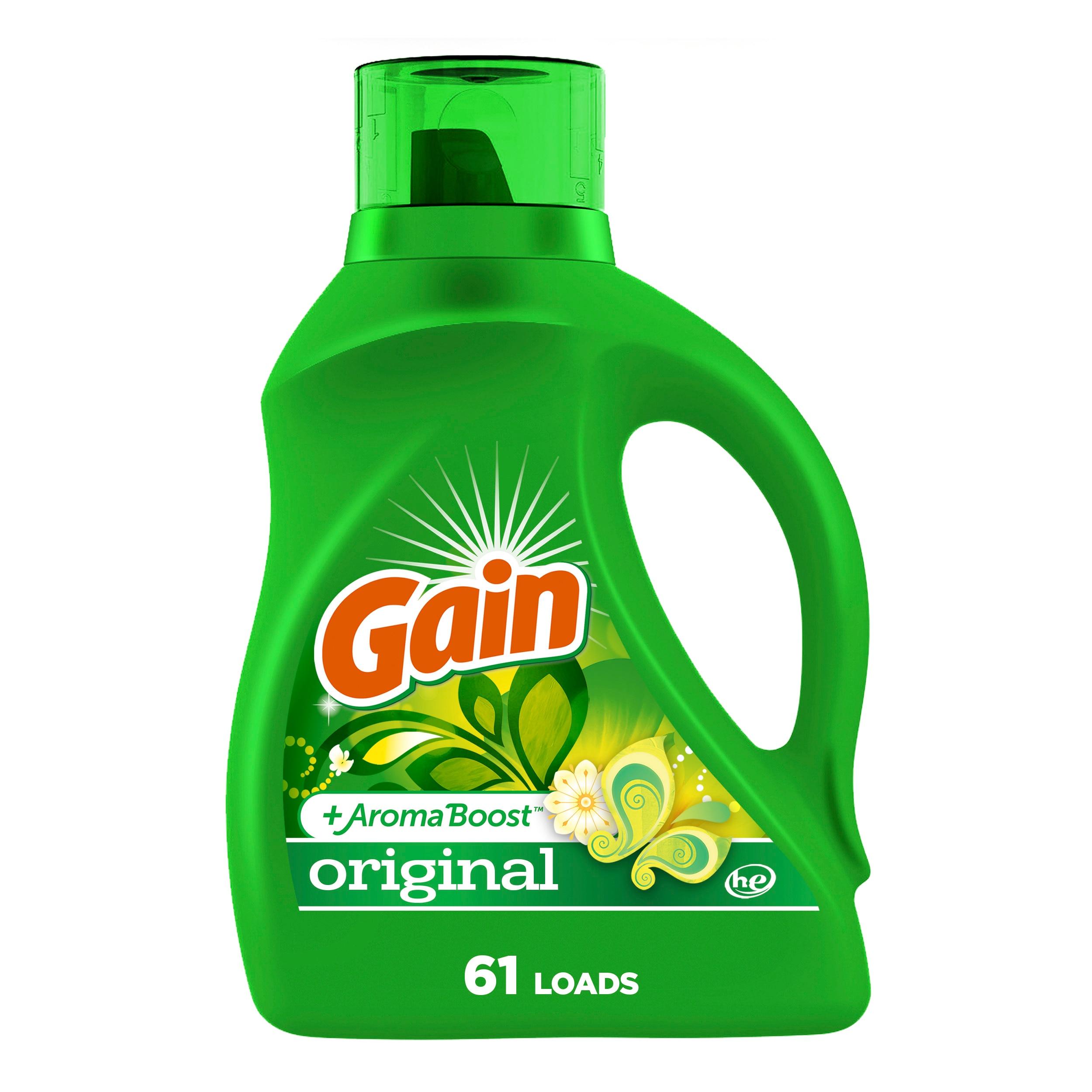 Gain 3077209210 Aroma Boost Original HE Laundry Detergent 61 Loads 88 -fl oz